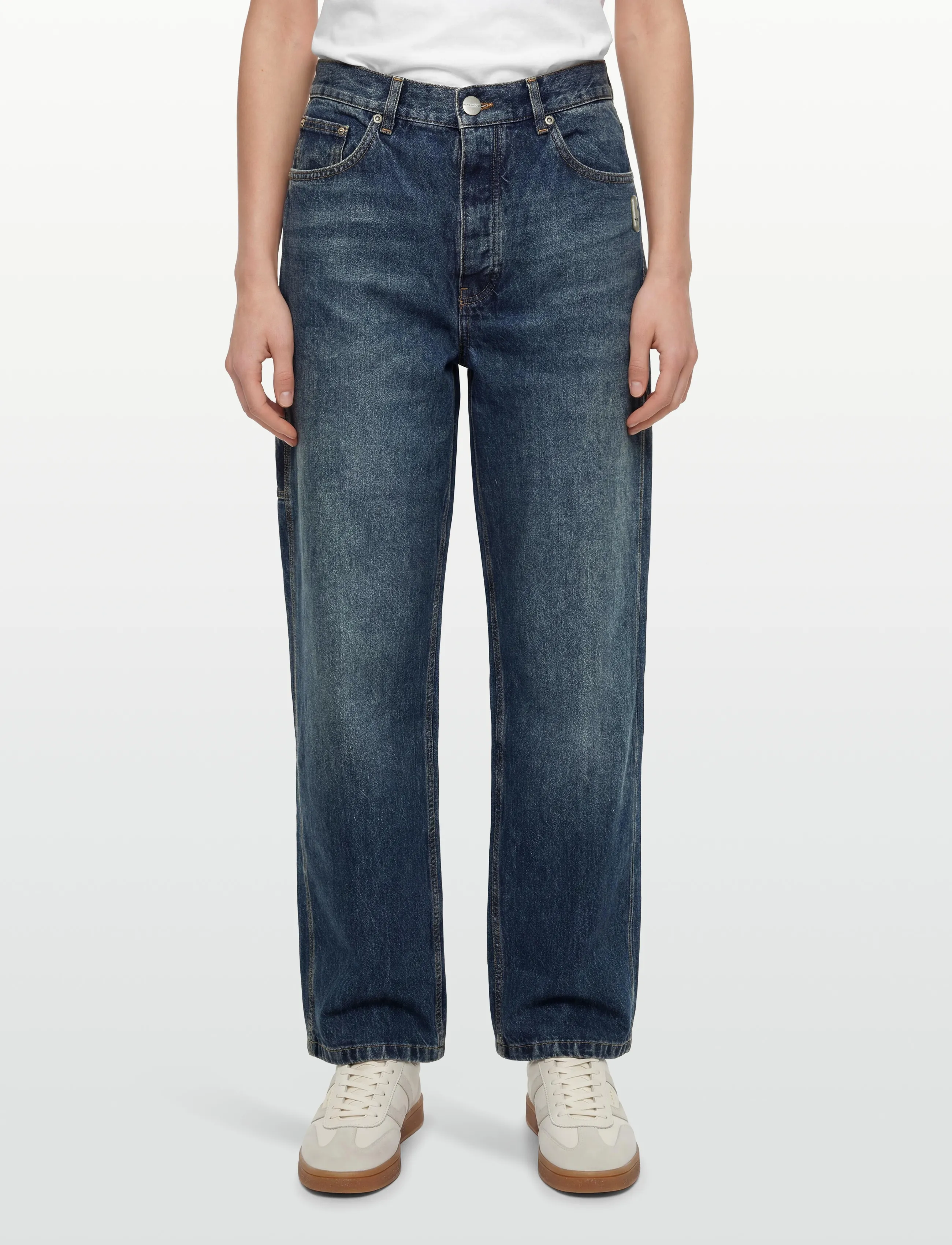 Marc Jacobs - WIDE LEG JEAN - hosen mit weitem bein - medium wash indigo - 3