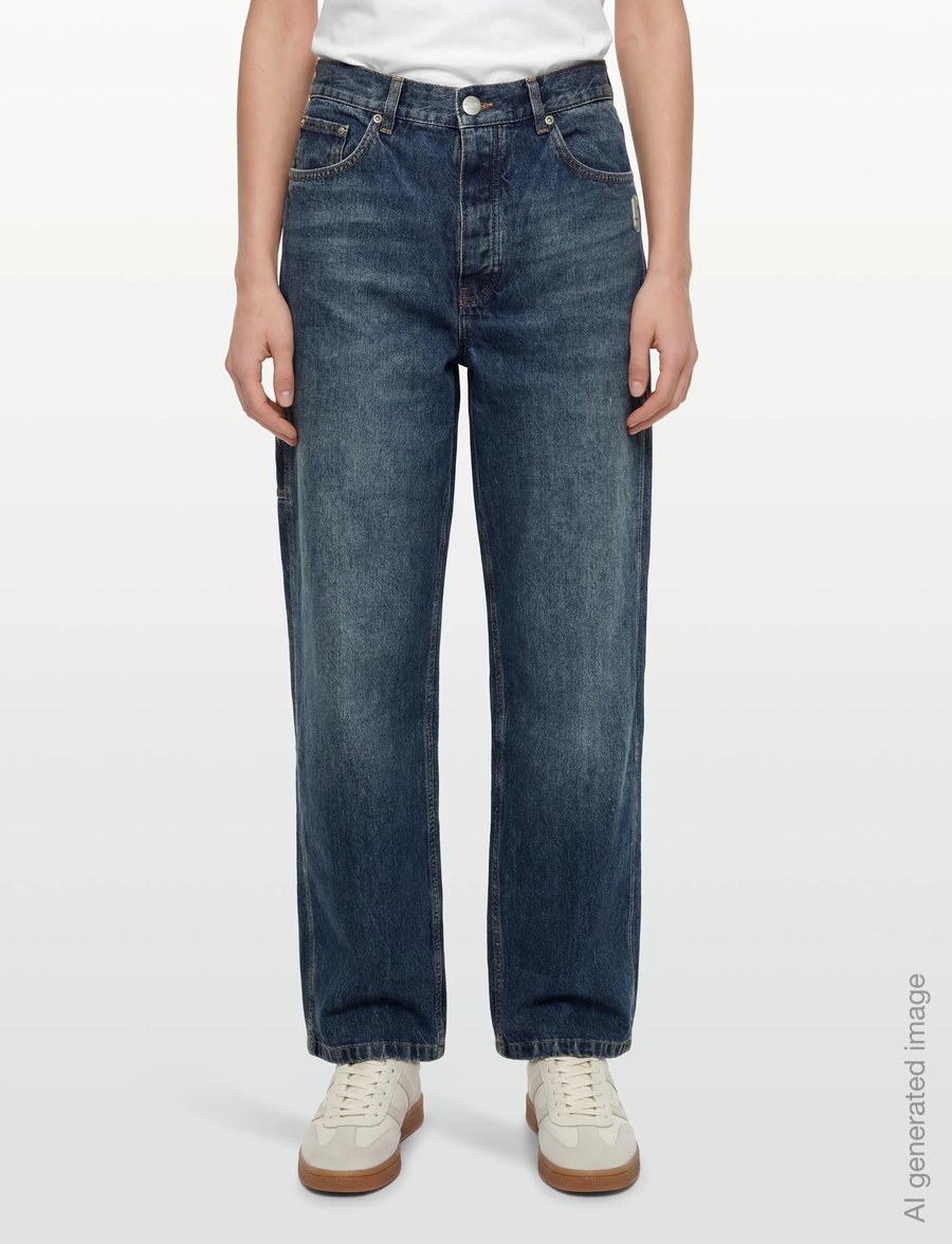 Marc Jacobs - WIDE LEG JEAN - hosen mit weitem bein - medium wash indigo - 3