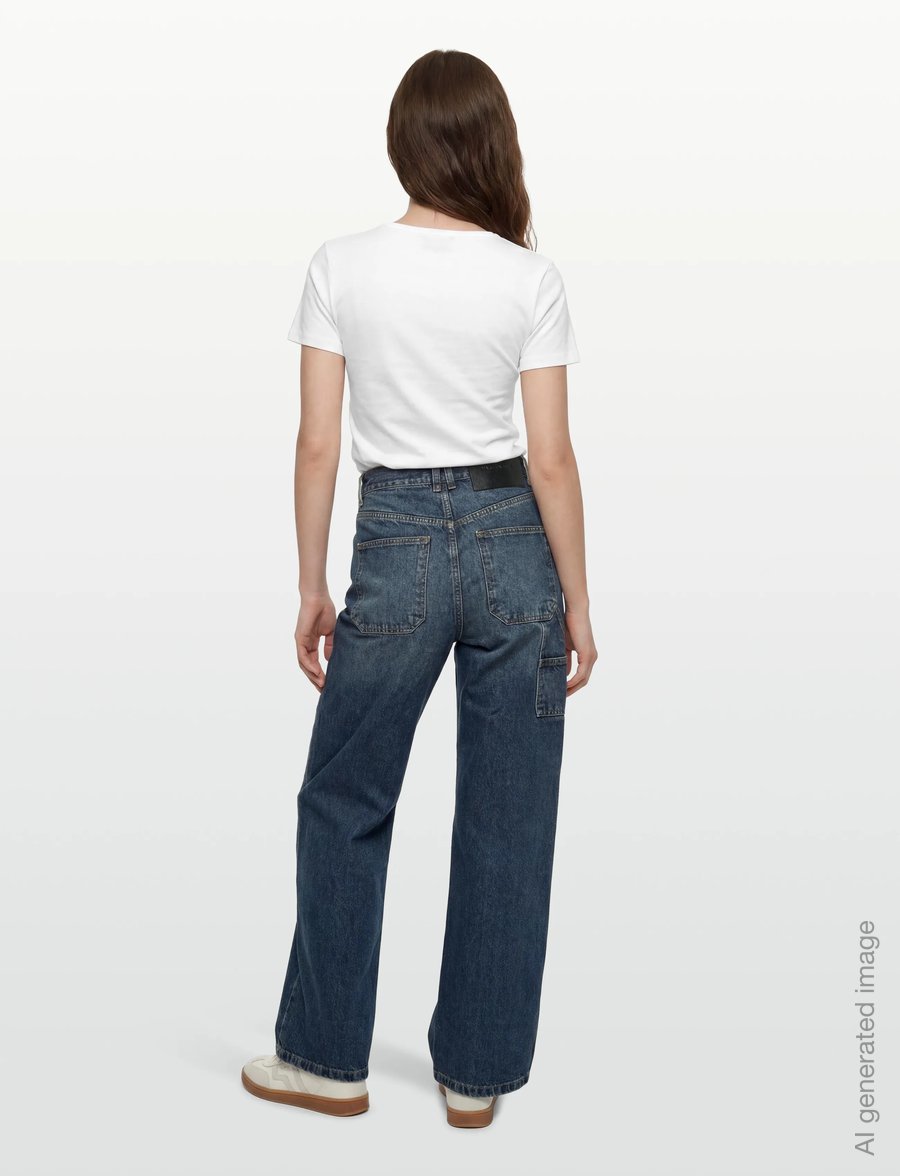 Marc Jacobs - WIDE LEG JEAN - hosen mit weitem bein - medium wash indigo - 4