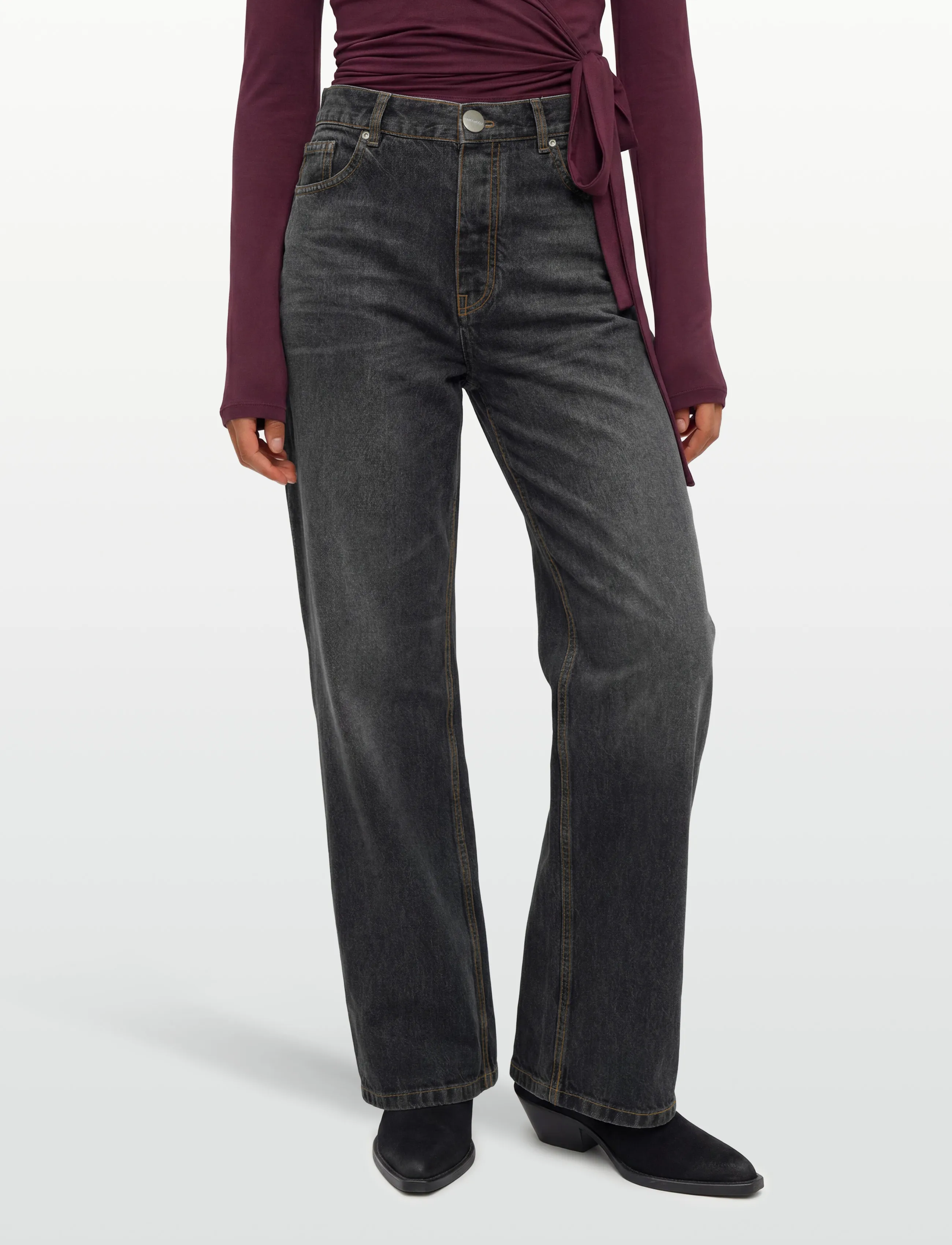 Marc Jacobs - WIDE LEG JEAN - asphalt wash - 3