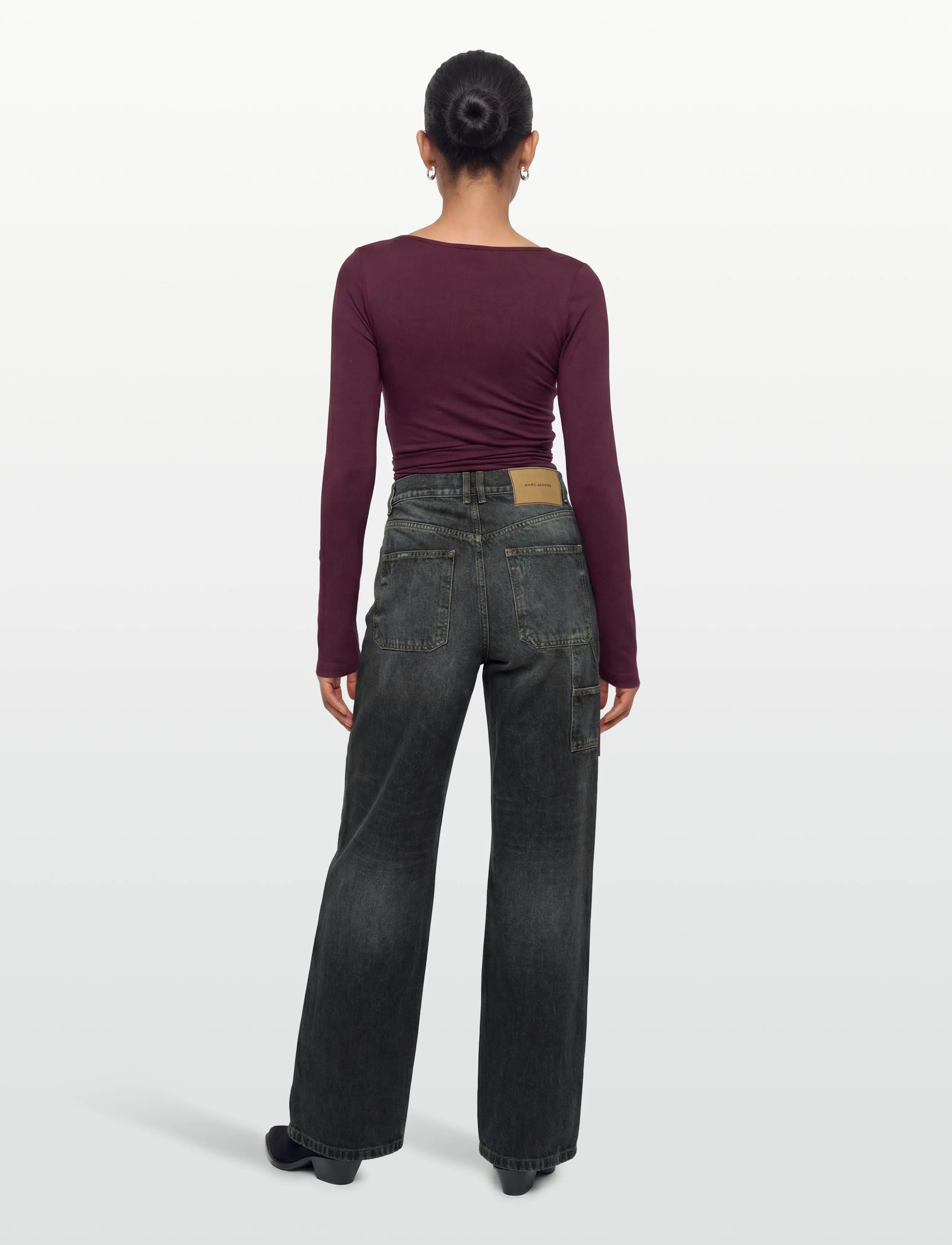 Marc Jacobs - WIDE LEG JEAN - asphalt wash - 4