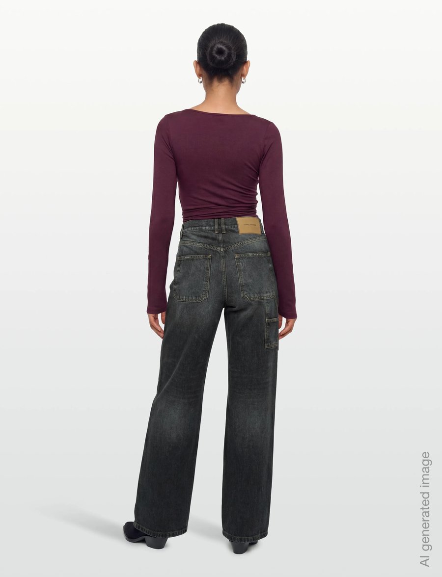 Marc Jacobs - WIDE LEG JEAN - brede jeans - asphalt wash - 4