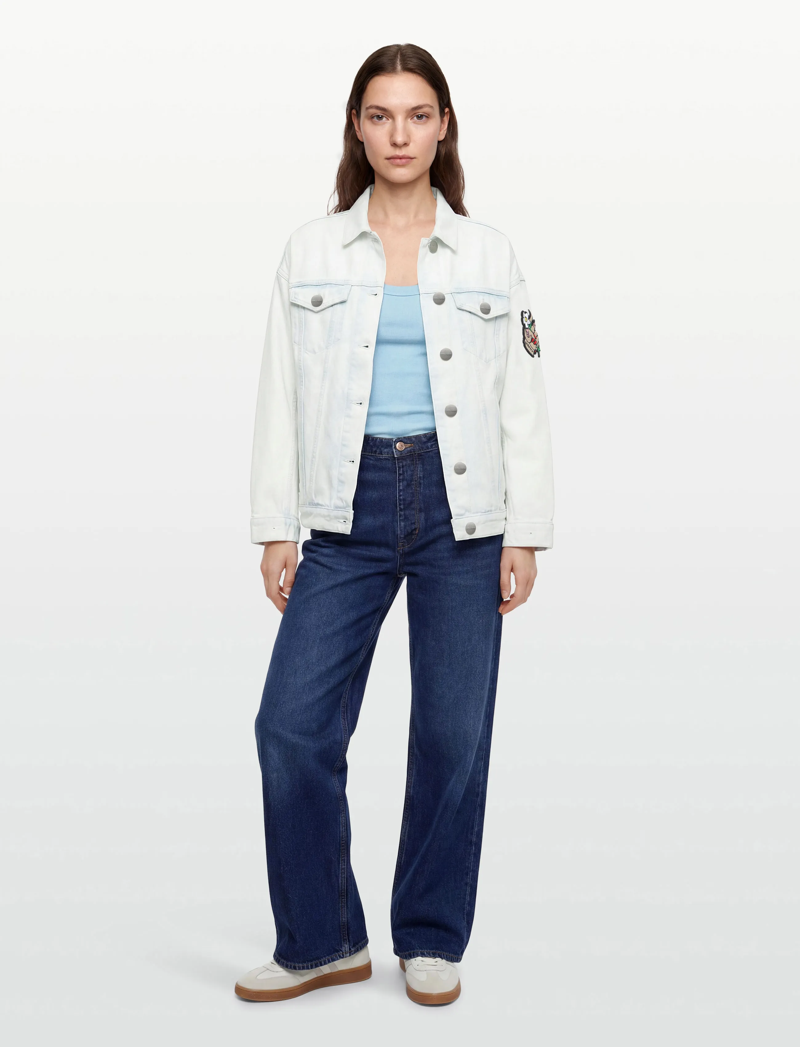 Marc Jacobs Oversized Trucker Jacket, L, Blue, Jakker > Denim, Dame