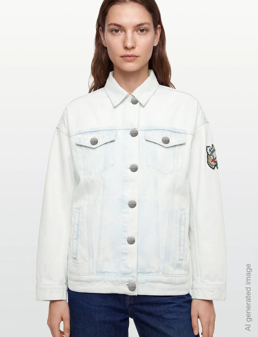Marc Jacobs - OVERSIZED TRUCKER JACKET - light wash - 3