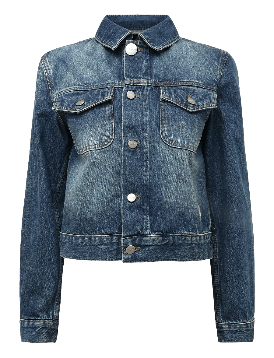 Marc Jacobs - SHRUNKEN DENIM JACKET - frühlingsjacken - medium wash indigo - 1
