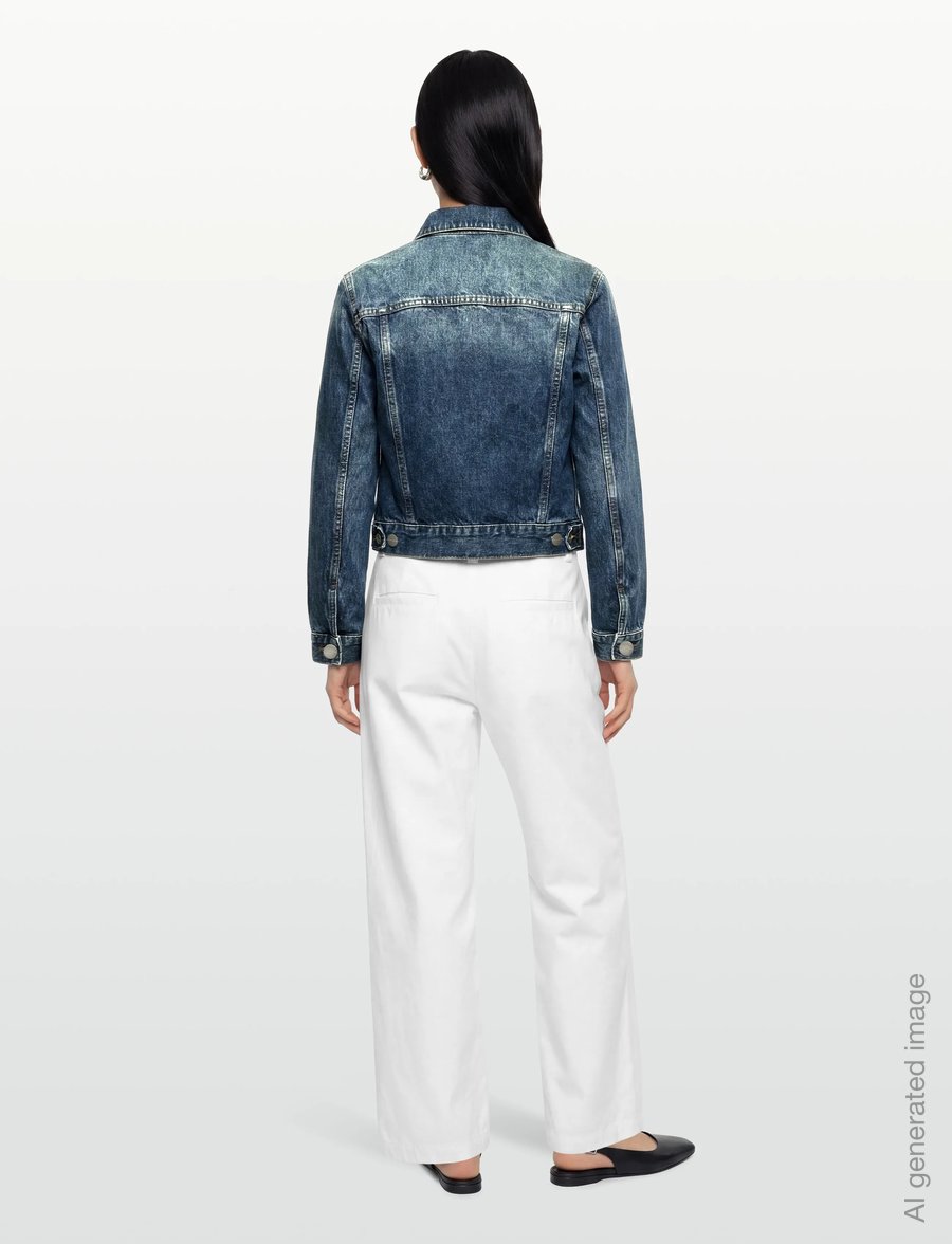 Marc Jacobs - SHRUNKEN DENIM JACKET - frühlingsjacken - medium wash indigo - 4