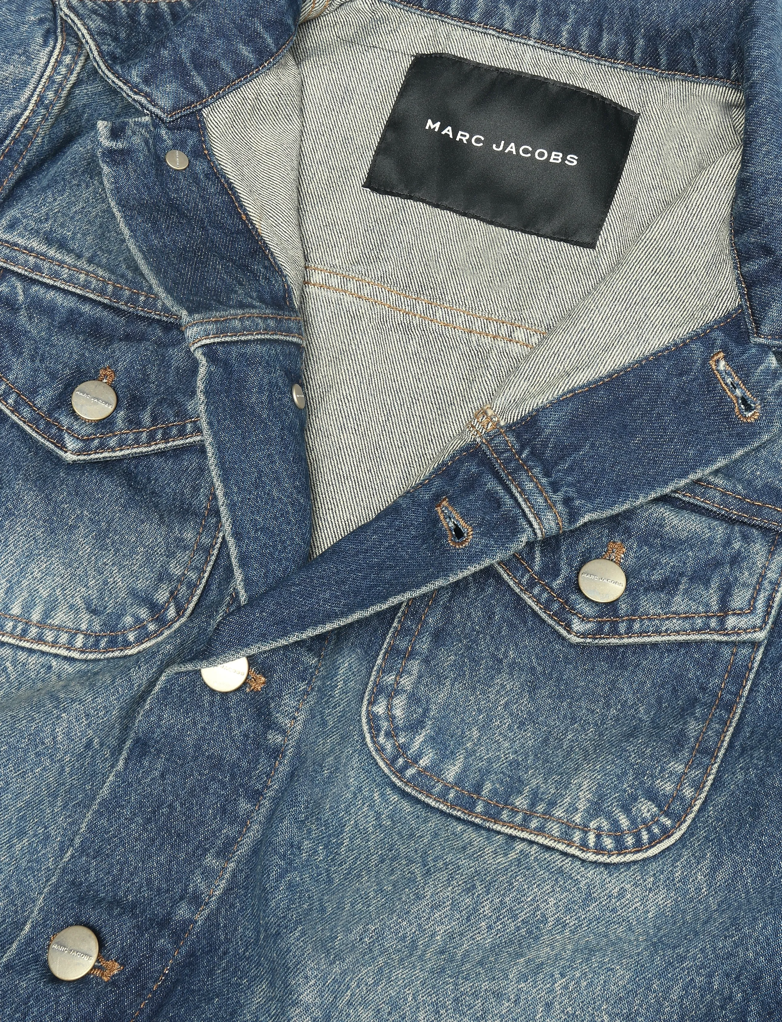 Marc Jacobs - SHRUNKEN DENIM JACKET - medium wash indigo - 2