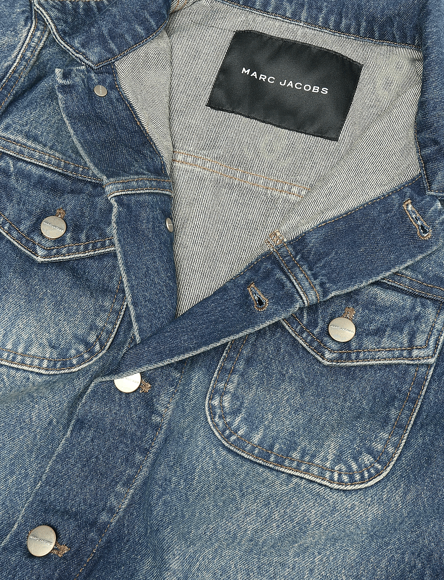 Marc Jacobs - SHRUNKEN DENIM JACKET - frühlingsjacken - medium wash indigo - 5