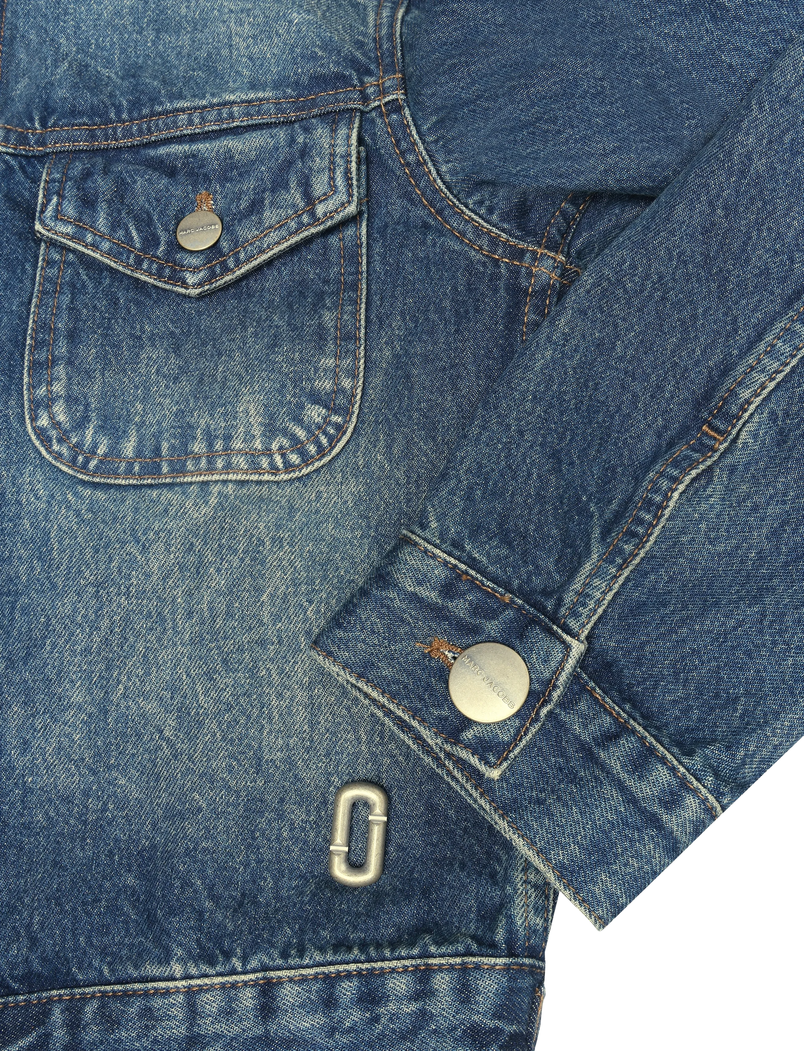 Marc Jacobs - SHRUNKEN DENIM JACKET - medium wash indigo - 3