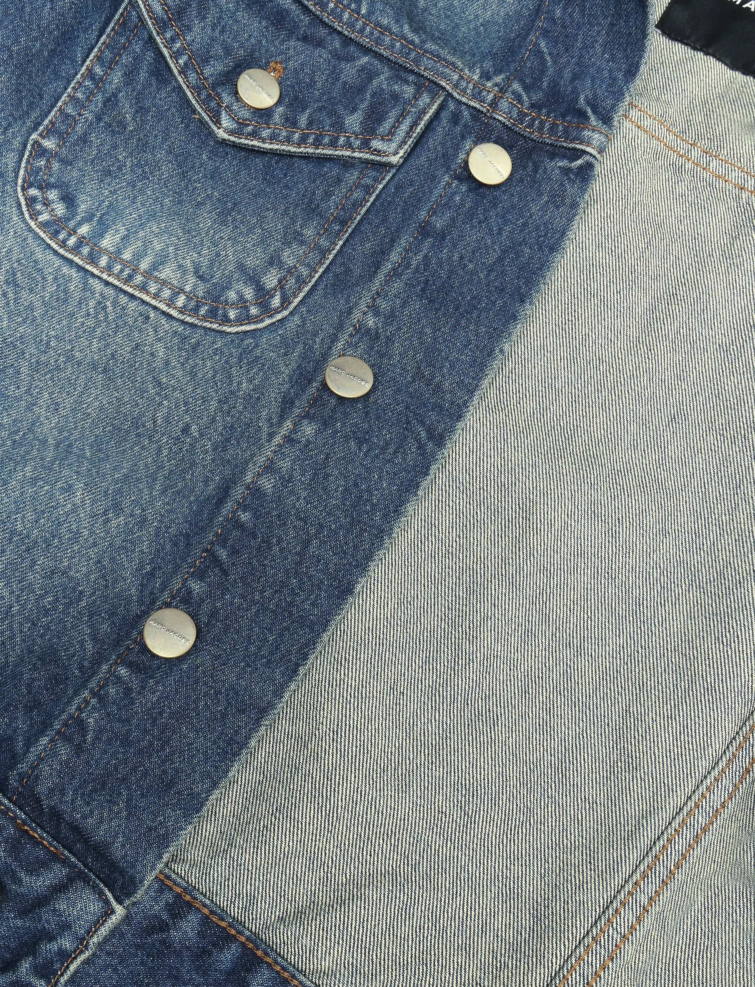 Marc Jacobs - SHRUNKEN DENIM JACKET - medium wash indigo - 4