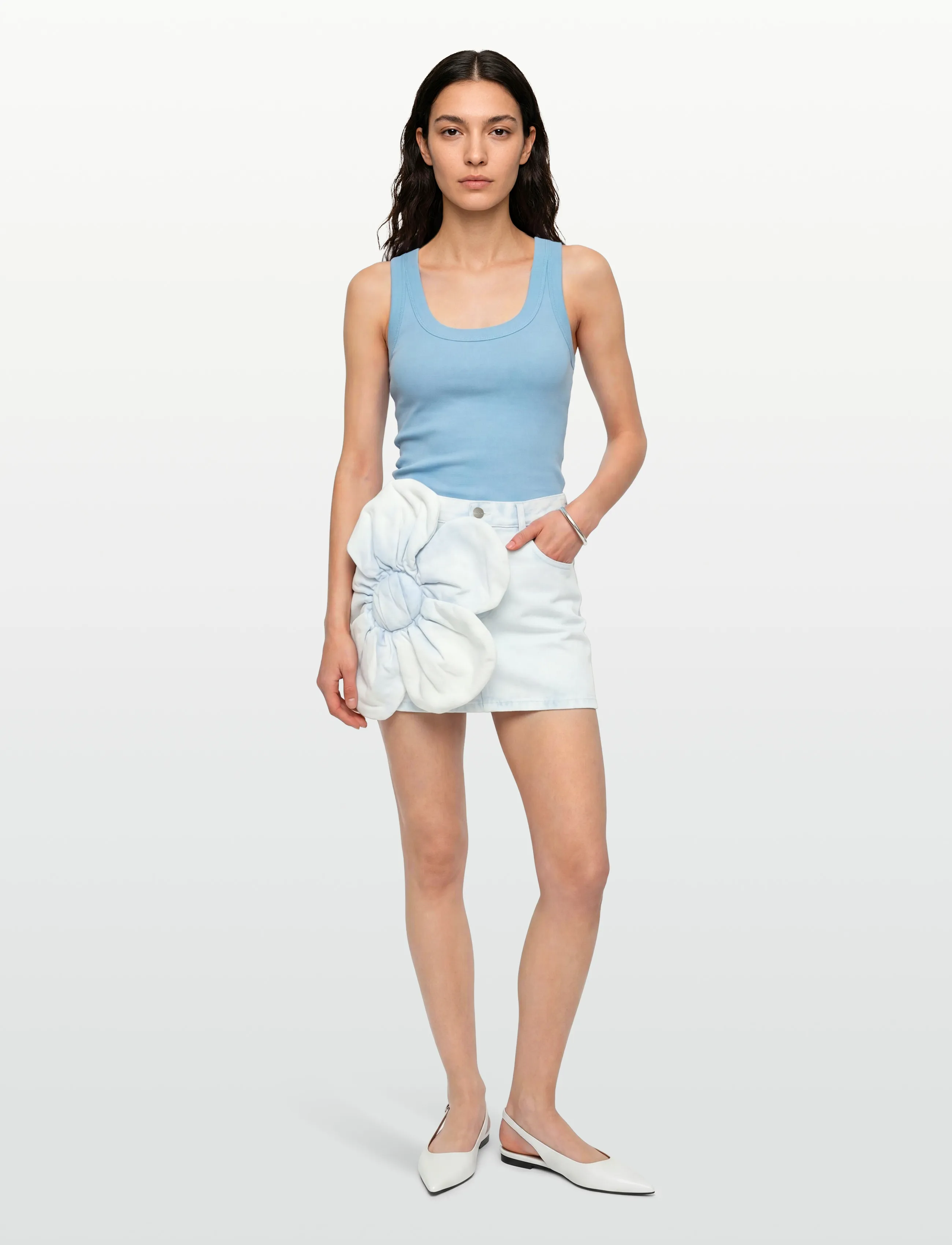 Marc Jacobs DAISY DENIM SKIRT - Jeansröcke - LIGHT WASH / blue
