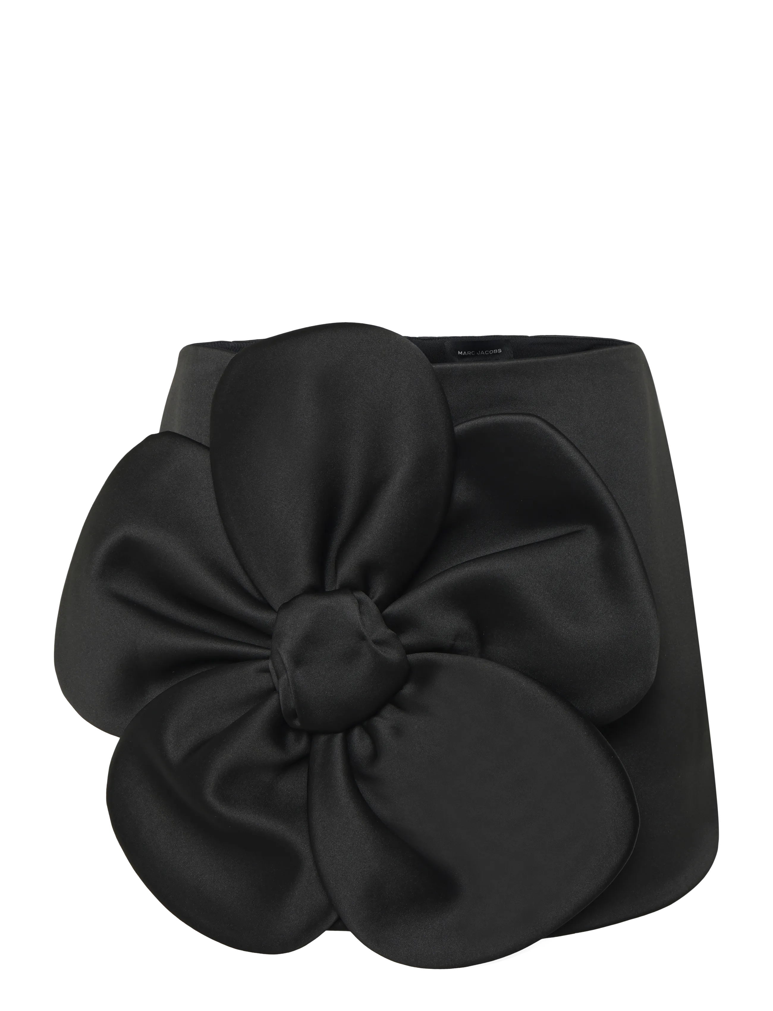 Marc Jacobs SATIN DAISY CIRCLE SKIRT - Röcke - BLACK / black