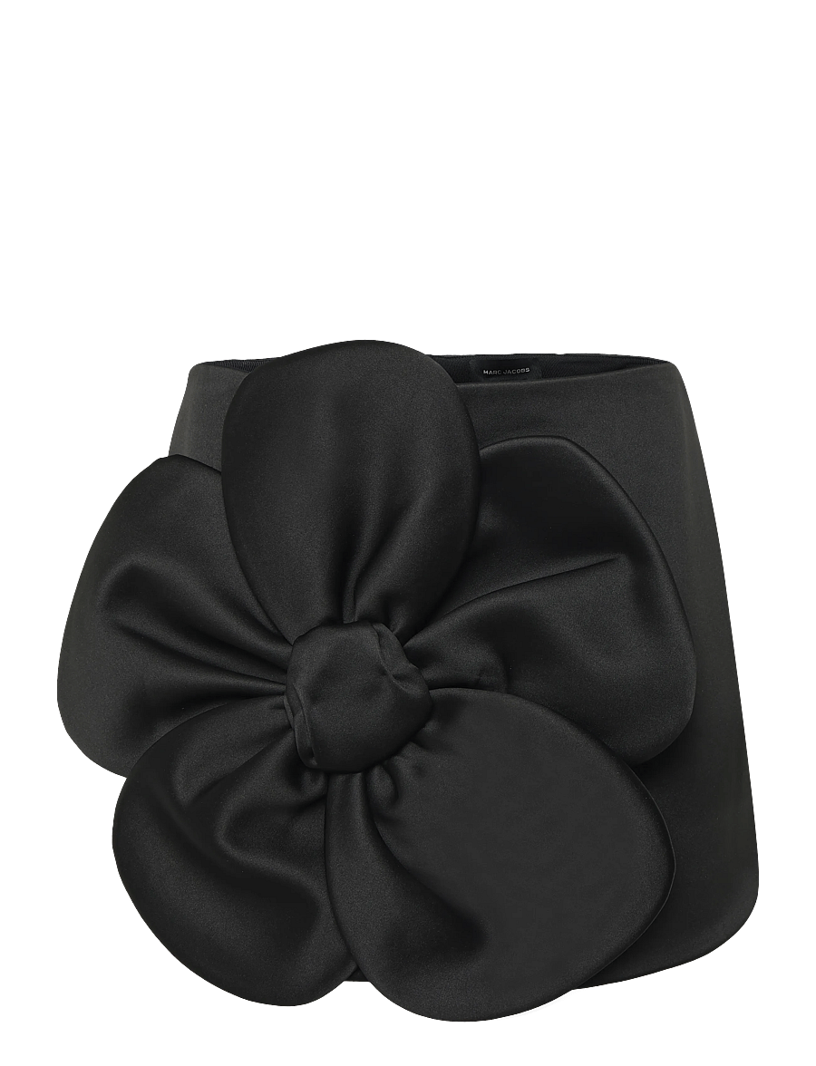 Marc Jacobs - SATIN DAISY CIRCLE SKIRT - satinröcke - black - 1