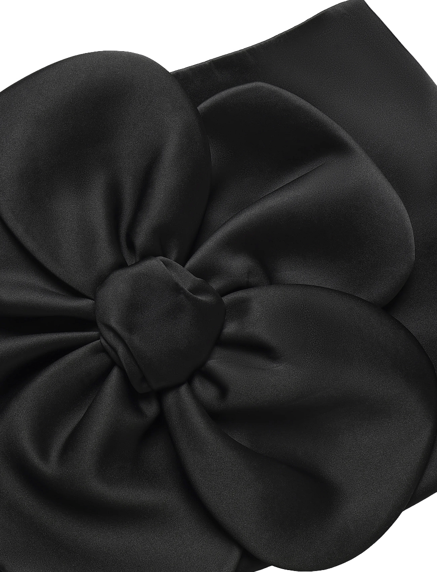 Marc Jacobs - SATIN DAISY CIRCLE SKIRT - satinröcke - black - 5