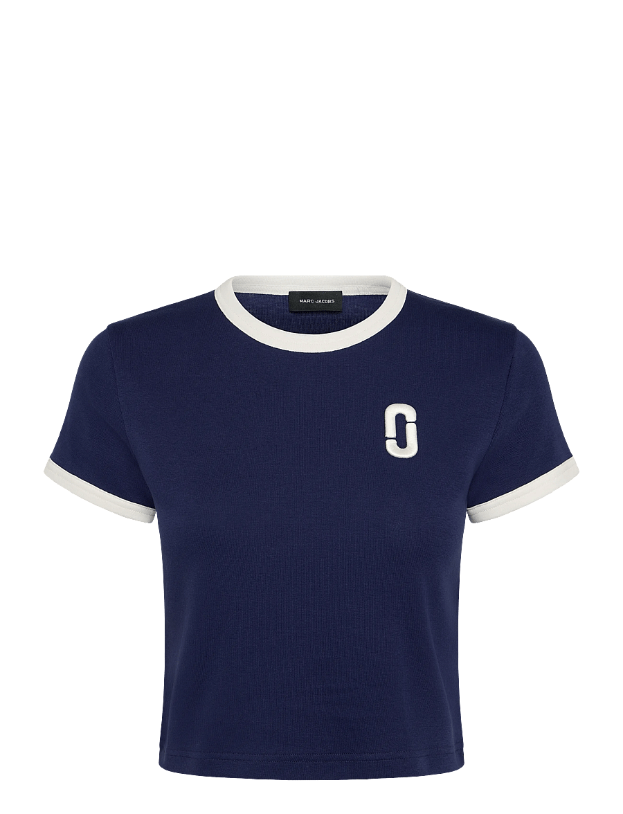 Marc Jacobs - POP J MARC RINGER BABY TEE - t-shirts - navy multi - 0