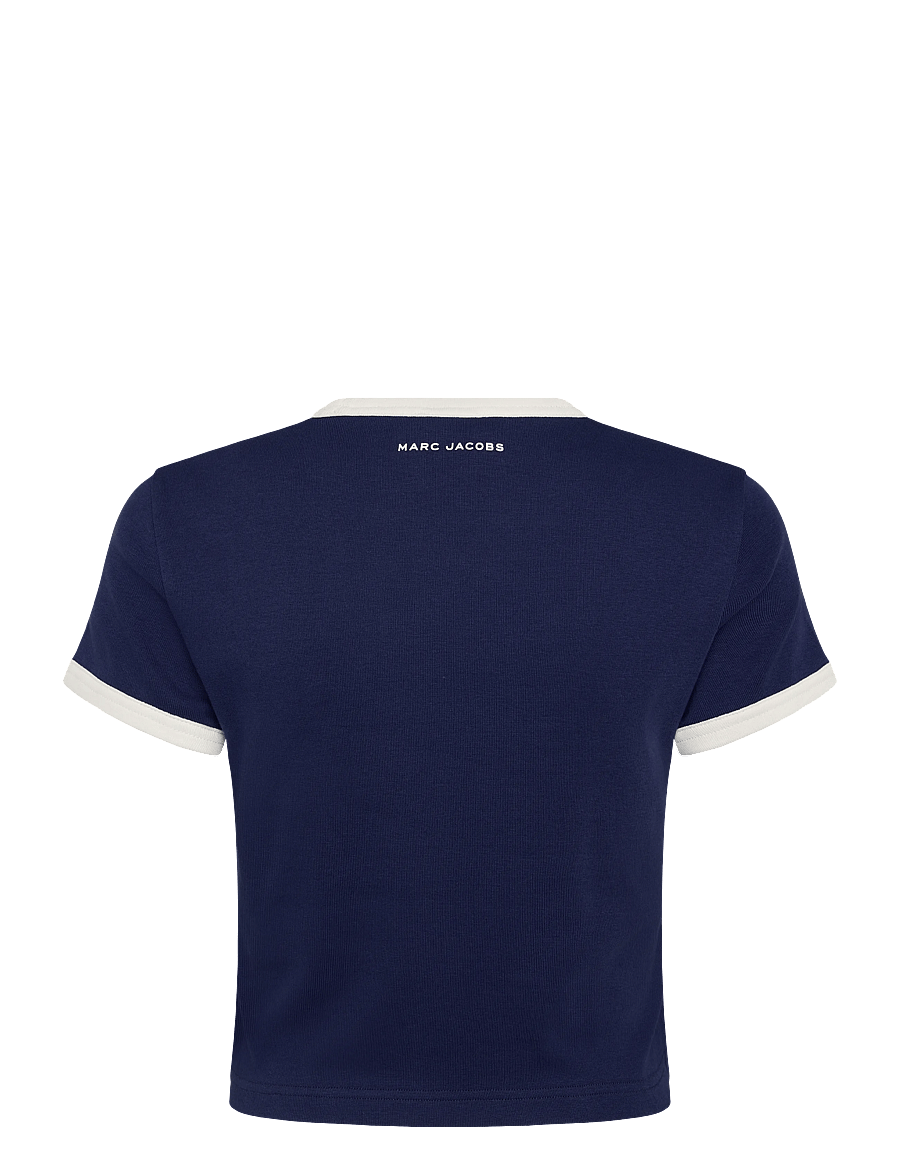 Marc Jacobs - POP J MARC RINGER BABY TEE - t-shirts - navy multi - 1