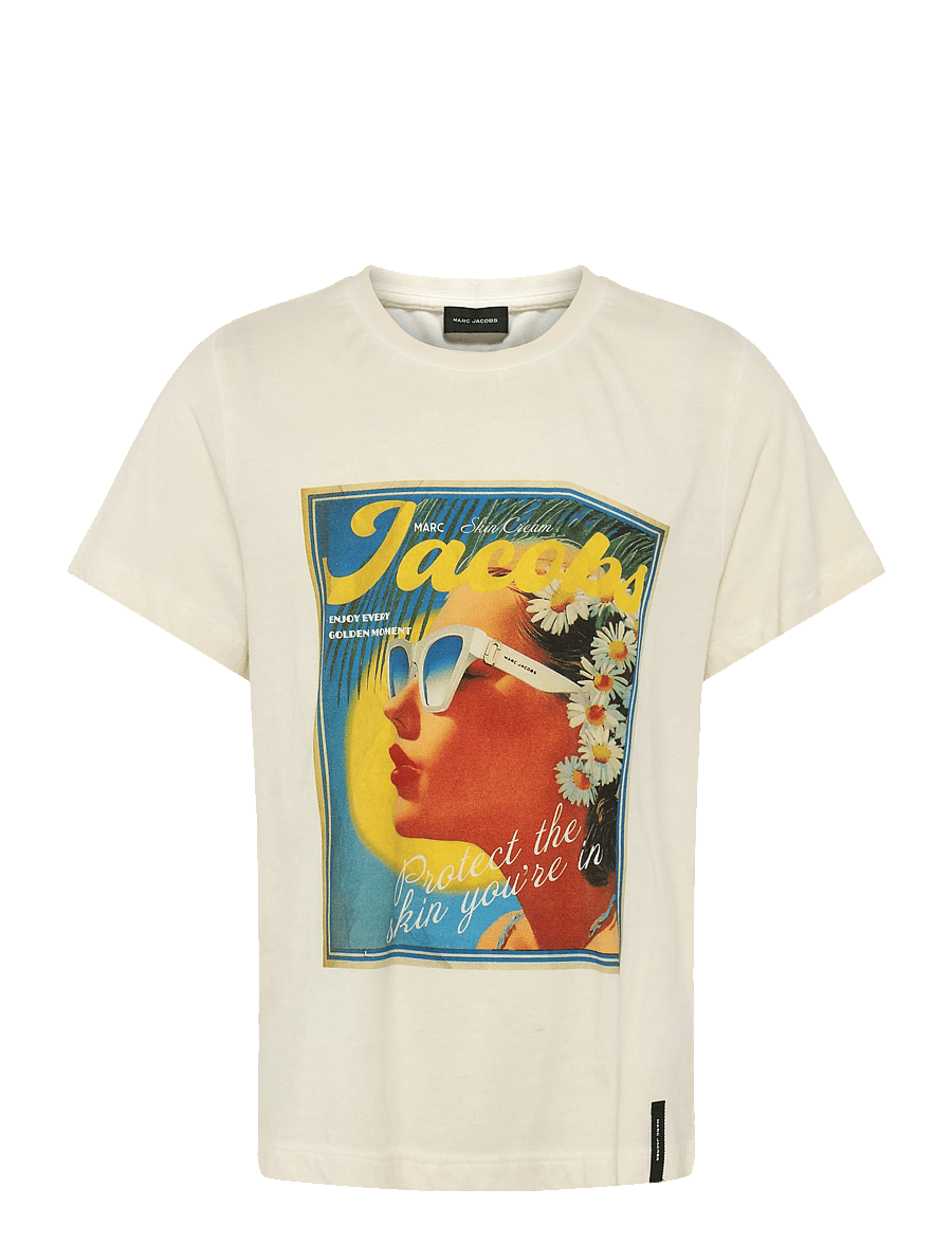 Marc Jacobs - SUN POSTER FEMME TEE - t-shirts - white multi - 1