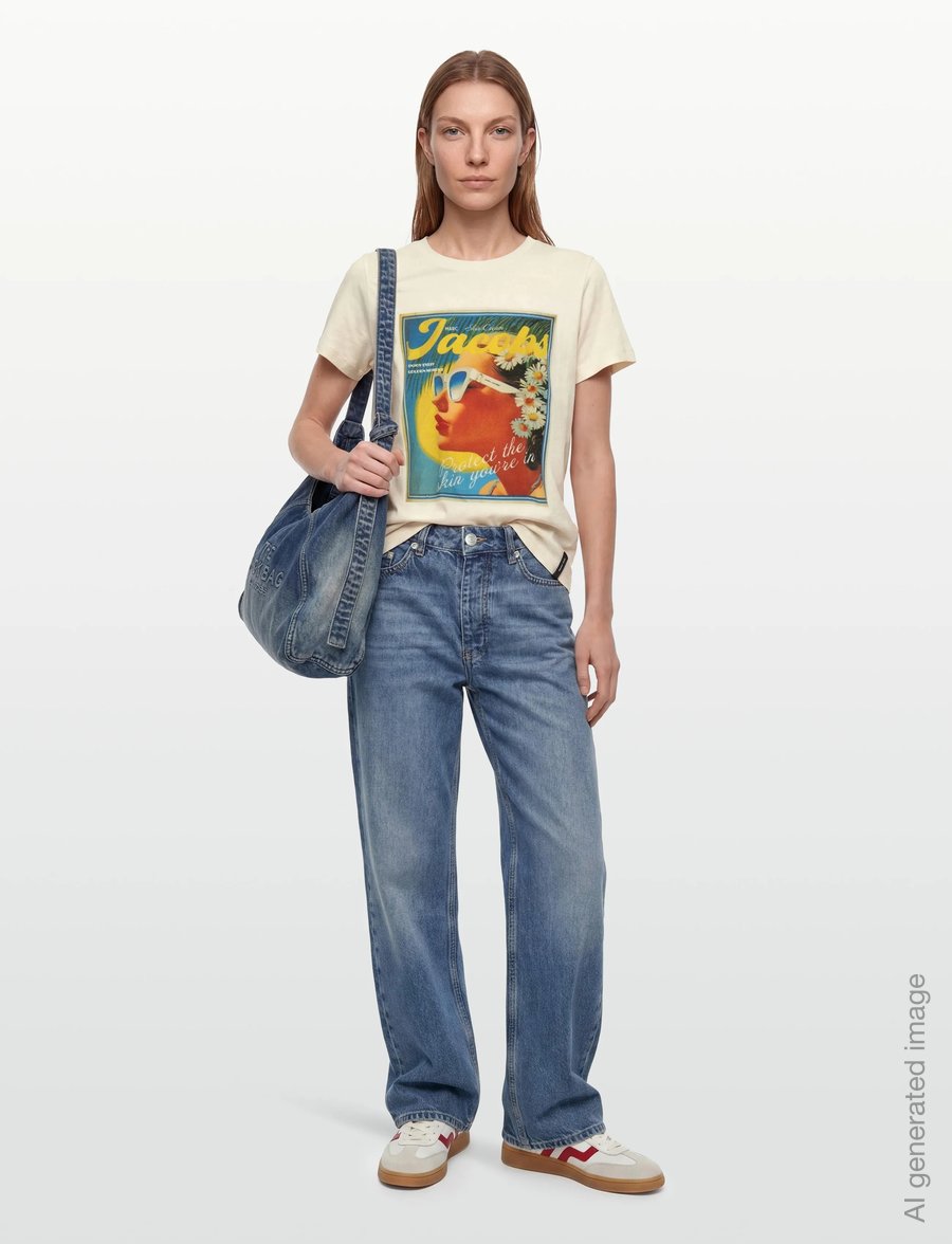 Marc Jacobs - SUN POSTER FEMME TEE - t-shirts - white multi - 0