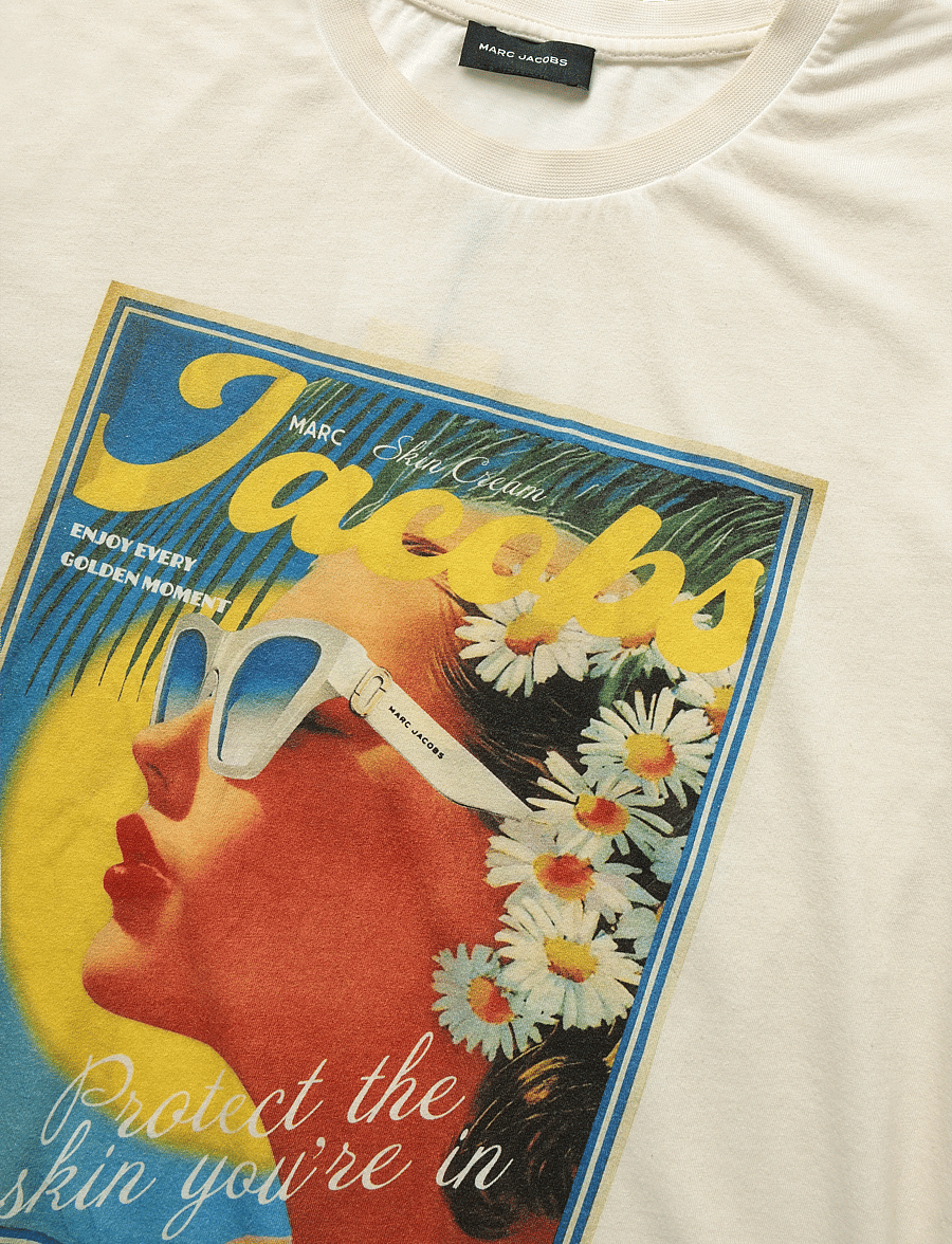 Marc Jacobs - SUN POSTER FEMME TEE - t-shirts - white multi - 5
