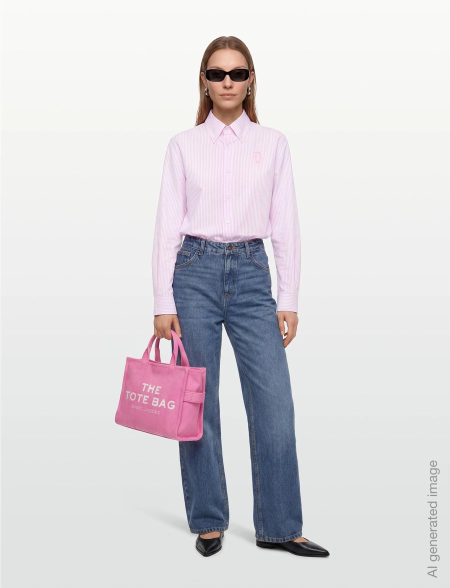 Marc Jacobs - POP J MARC POPLIN SHIRT - langärmlige hemden - ribbon pink multi - 0