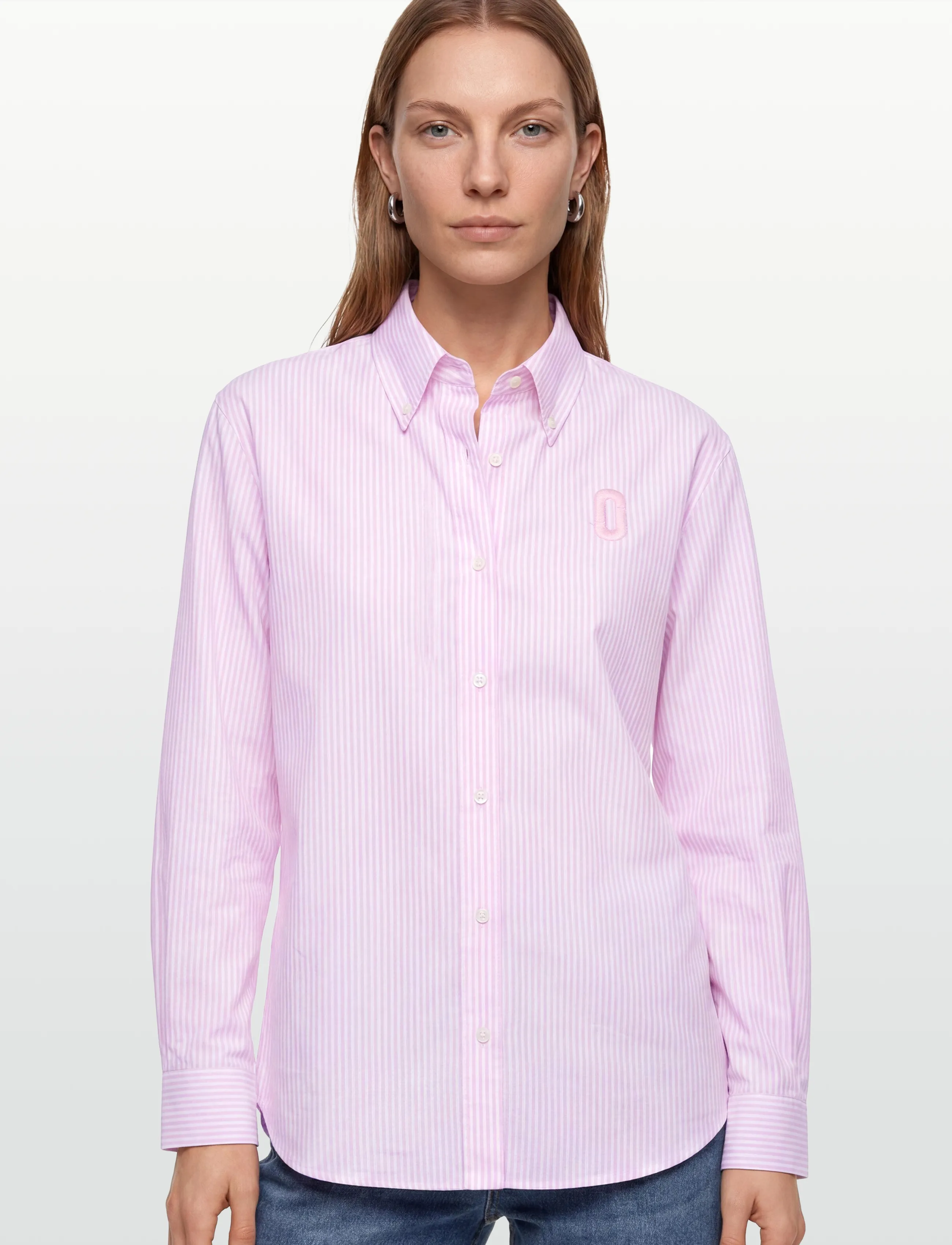 Marc Jacobs - POP J MARC POPLIN SHIRT - langärmlige hemden - ribbon pink multi - 3
