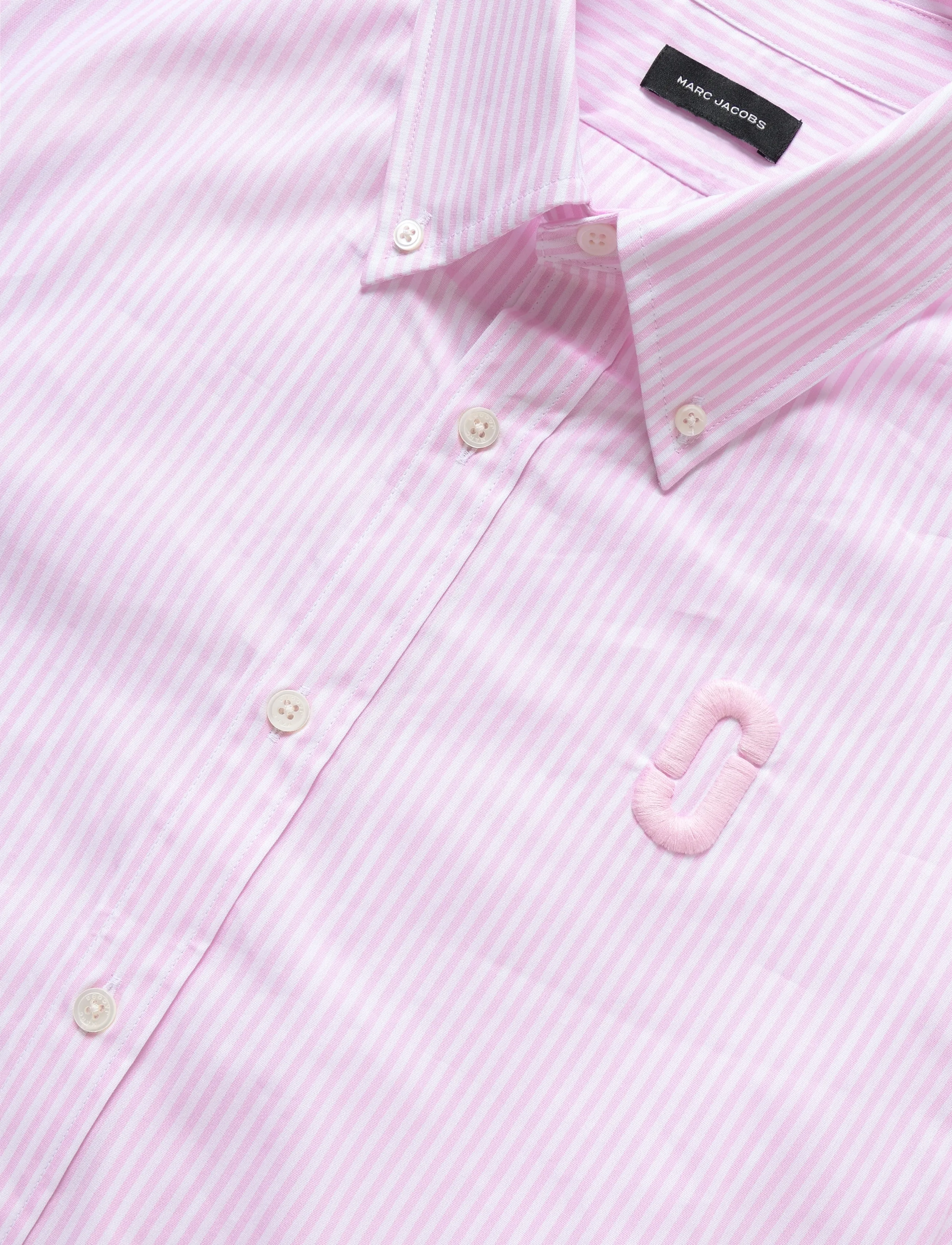 Marc Jacobs - POP J MARC POPLIN SHIRT - langärmlige hemden - ribbon pink multi - 5