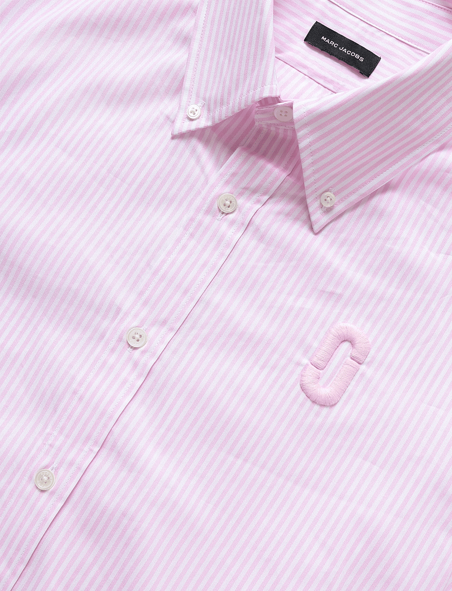 Marc Jacobs - POP J MARC POPLIN SHIRT - langärmlige hemden - ribbon pink multi - 5