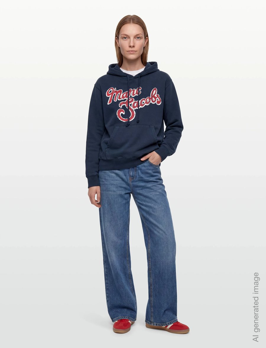 Marc Jacobs - MARC LOGO HOODIE - kapuzenpullover - navy multi - 0
