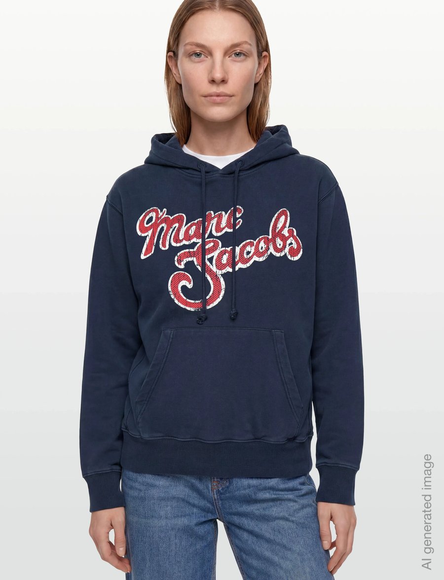 Marc Jacobs - MARC LOGO HOODIE - kapuzenpullover - navy multi - 3