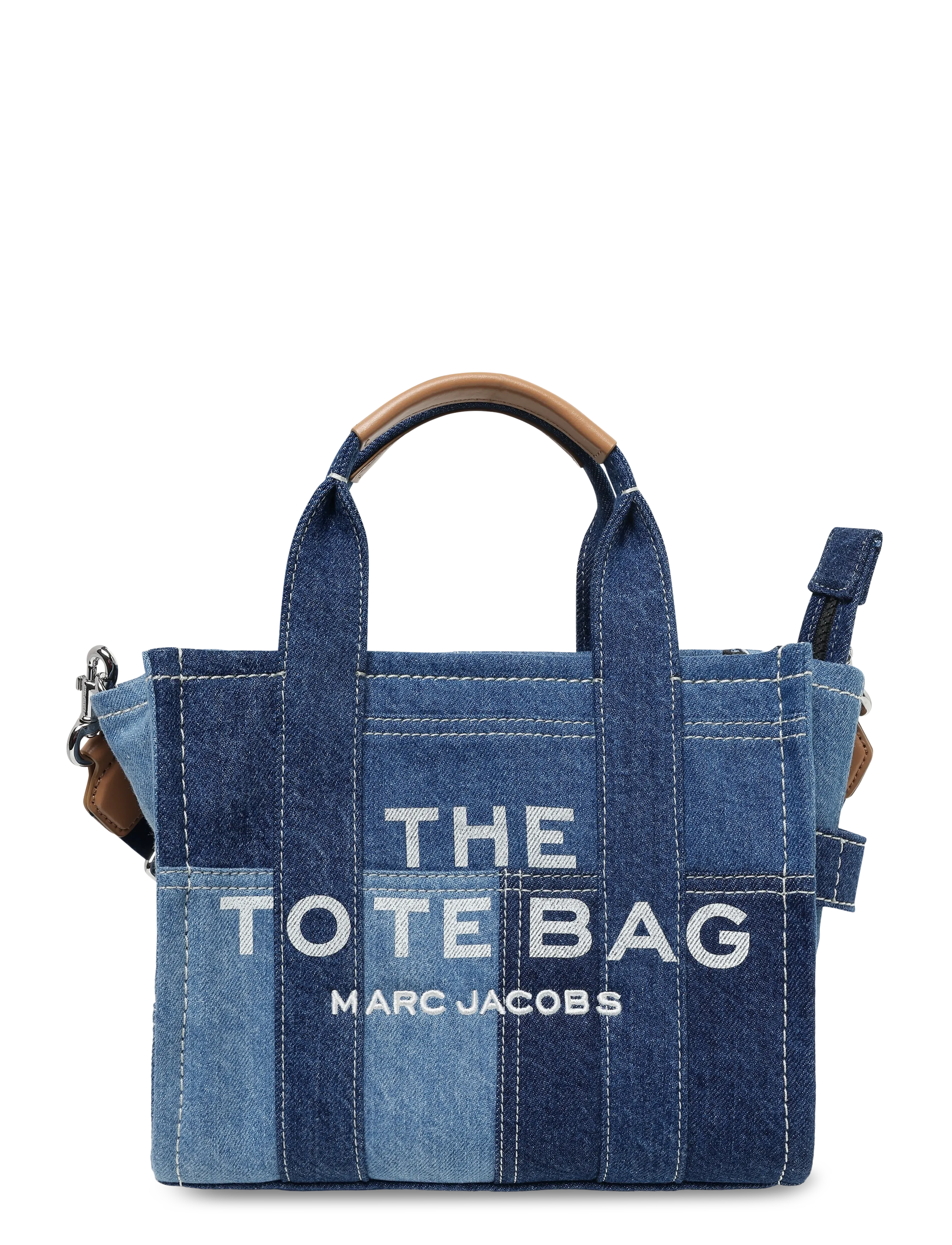 Marc Jacobs The Small Tote, Kvinder, Lille Denim Tote Taske, Blå, Str: ONE SIZE