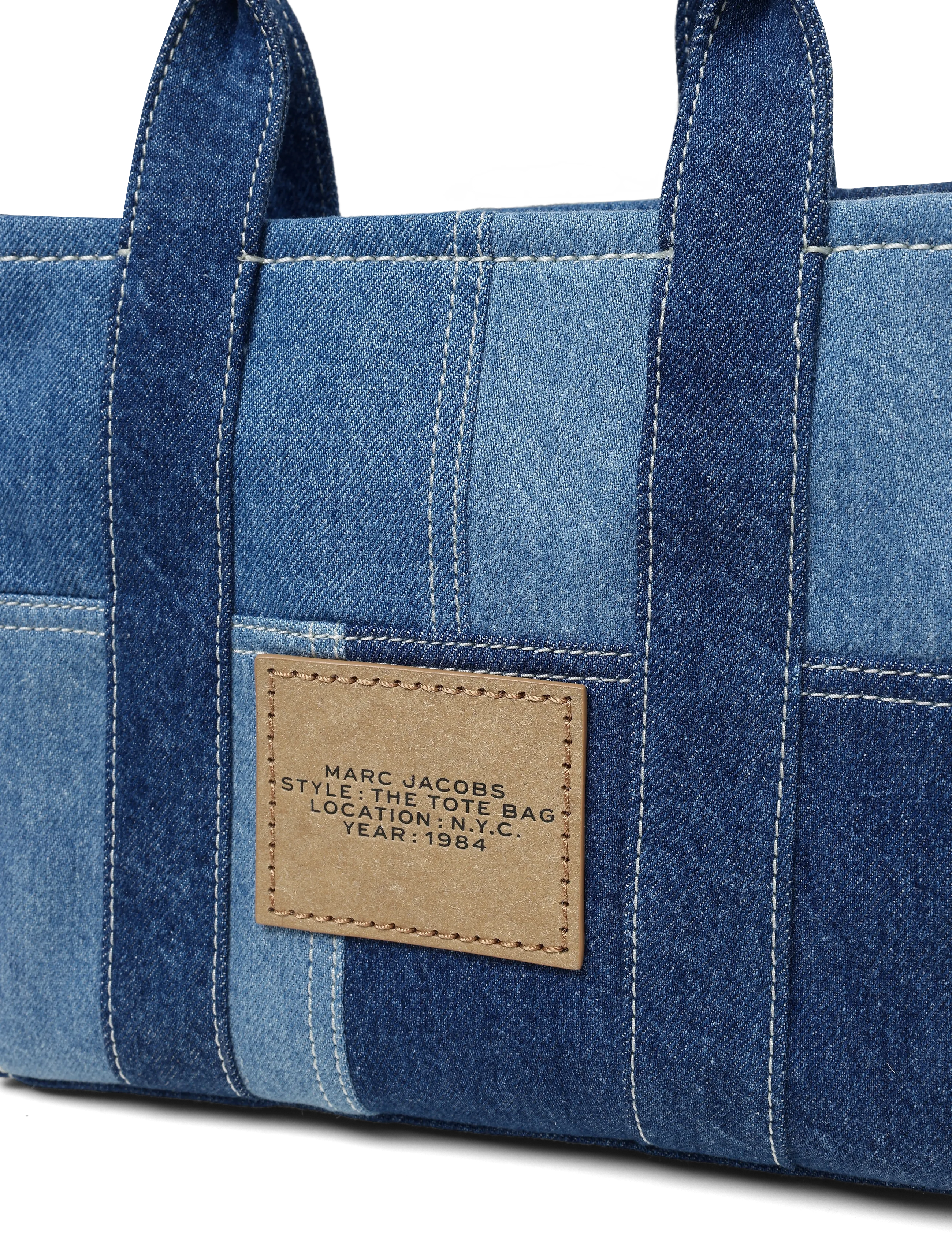 Marc Jacobs - THE SMALL TOTE - tote bags - blue denim - 2