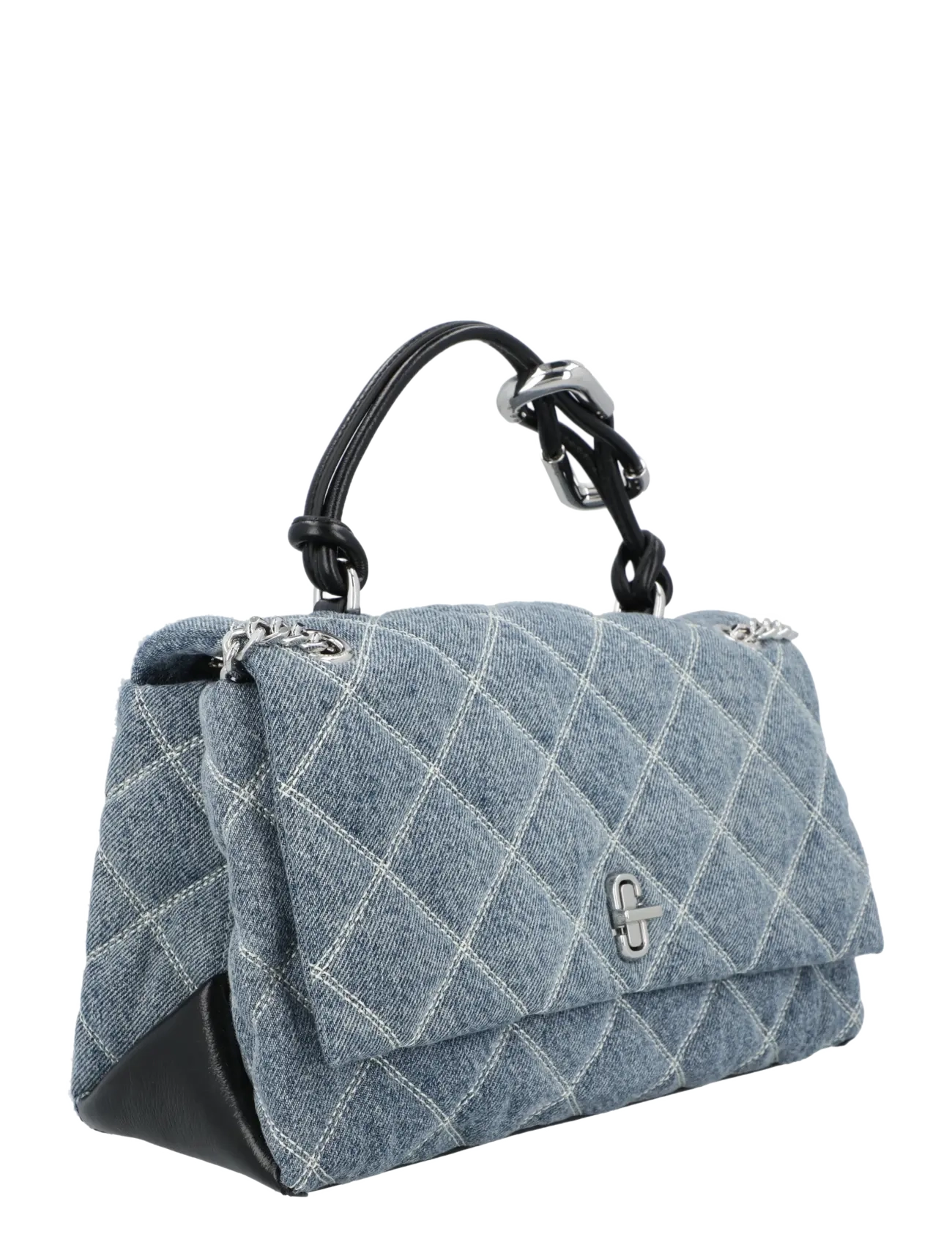 Marc Jacobs - The Quilted Denim Shoulder Bag - rokassomiņas - blue - 2