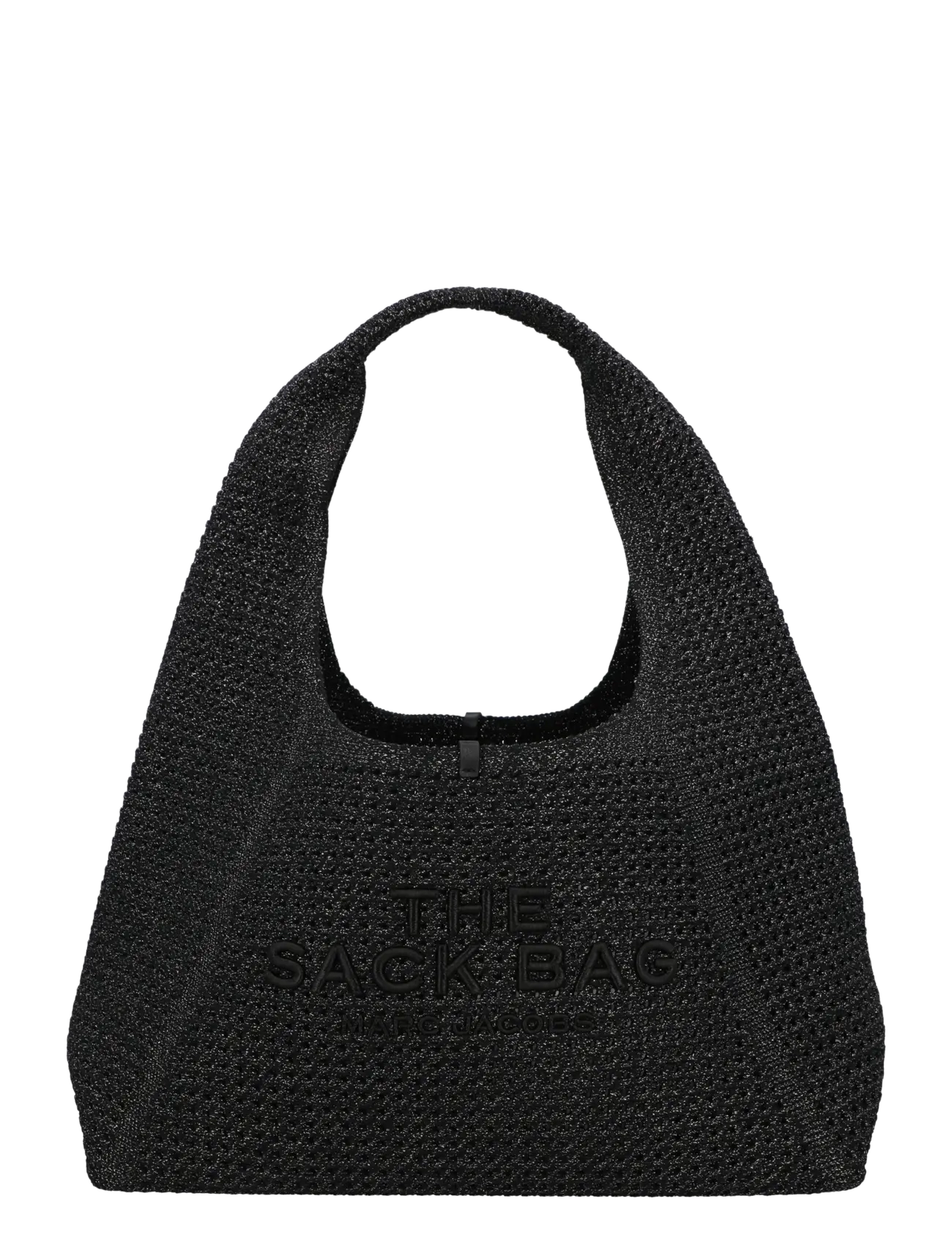 Marc Jacobs The Crochet Sack Bag - Shoulder Bags - BLACK / black
