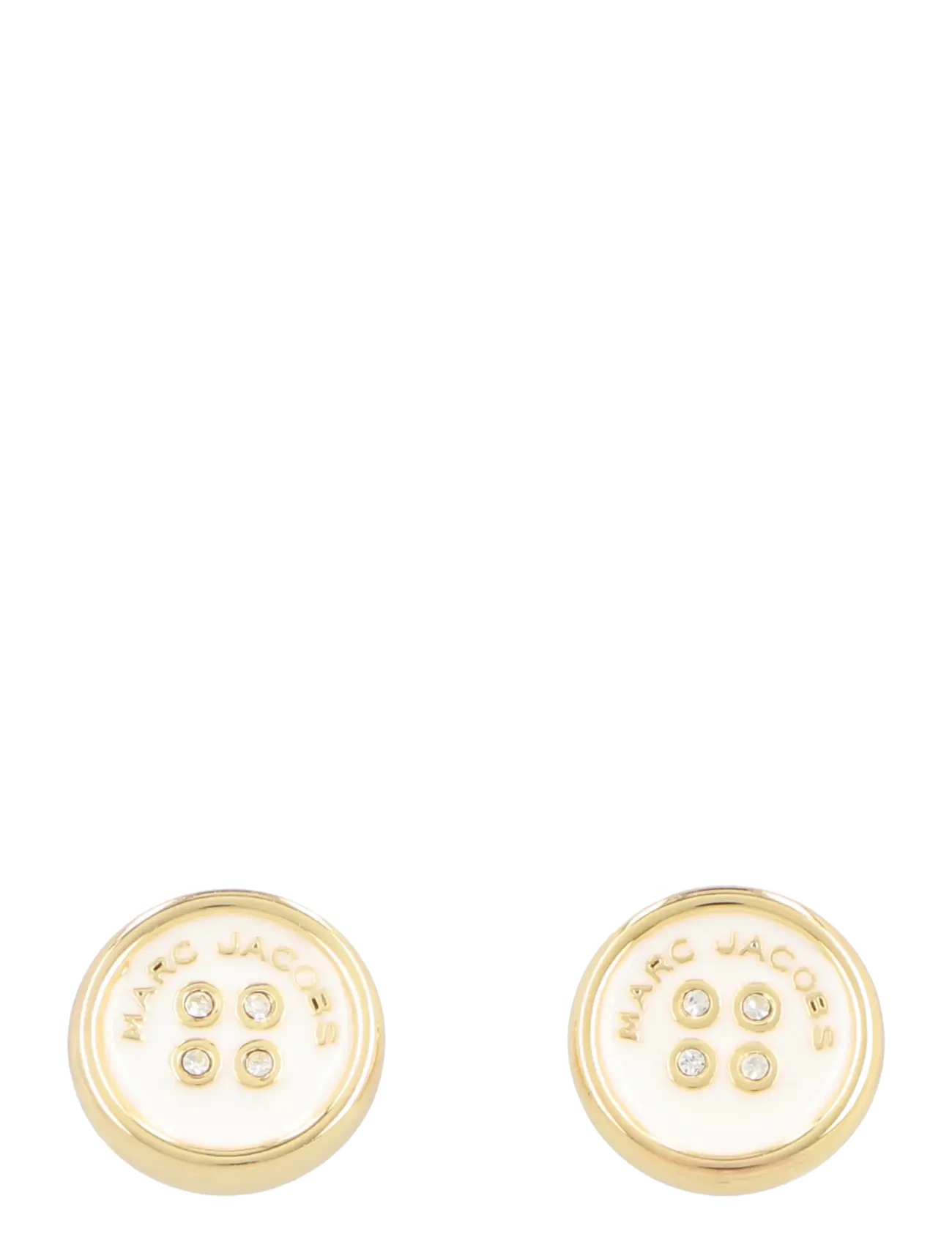 Marc Jacobs The Button Stud Earrings, One Size, Gold, Øreringe > Ørestikker, Dame