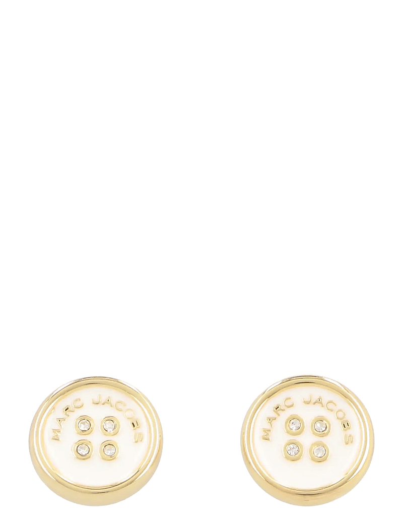 Marc Jacobs - The Button Stud Earrings - studs örhängen - gold - 0