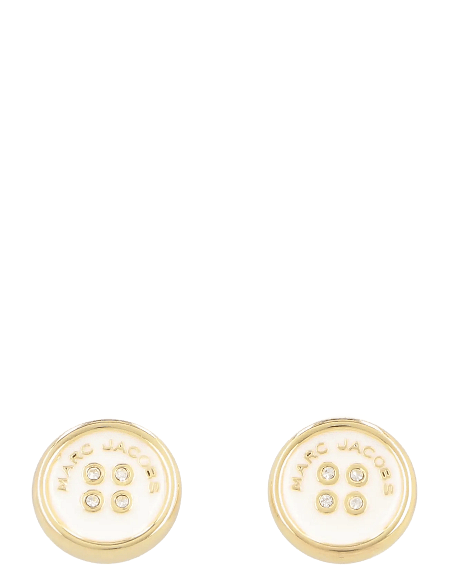 Marc Jacobs - The Button Stud Earrings - veriamieji auskarai - gold - 0