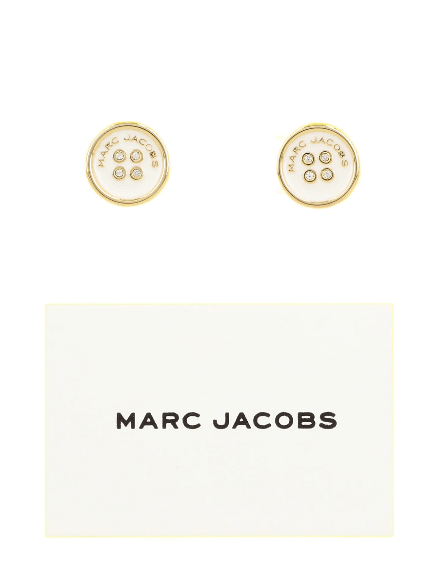 Marc Jacobs - The Button Stud Earrings - veriamieji auskarai - gold - 1