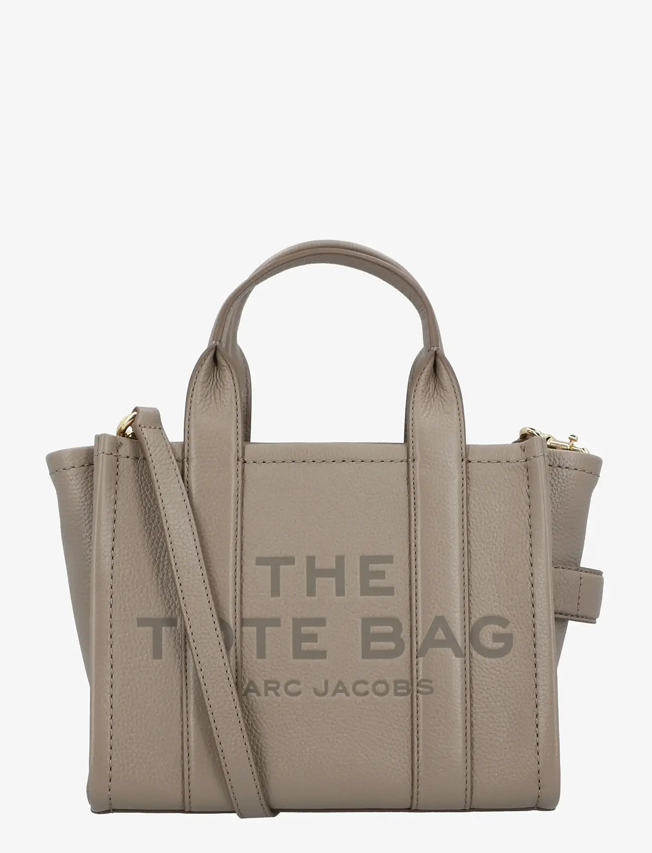 Marc Jacobs - The Leather Small Tote Bag - tote bags - grey - 0
