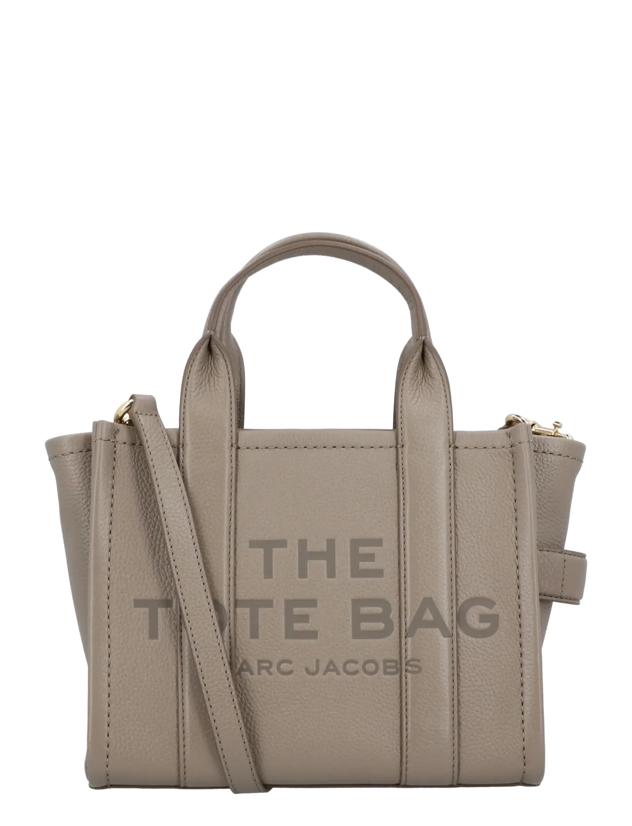 Marc Jacobs The Leather Small Tote Bag - Shoppers & Tote Bags - GREY / grey