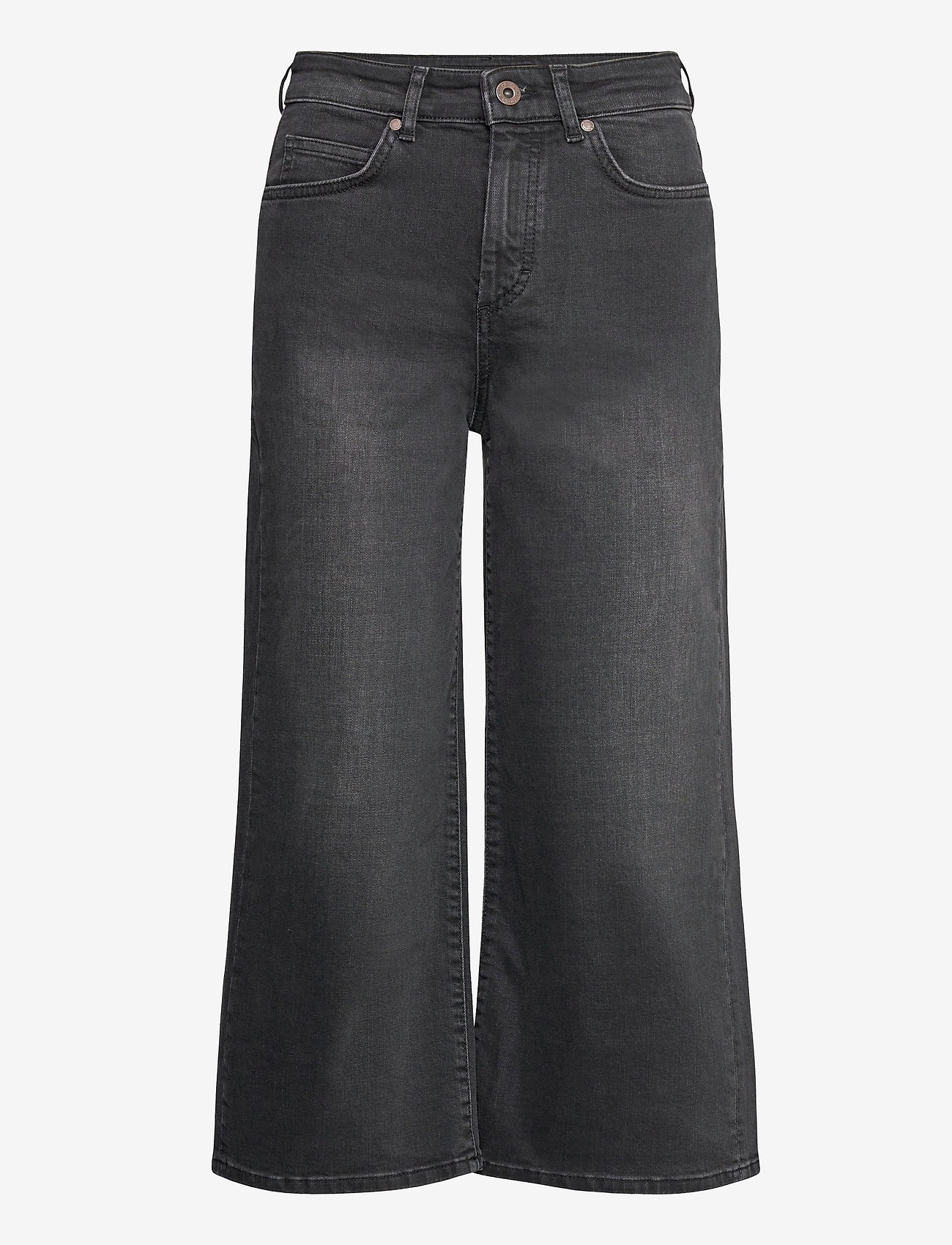 Marc O'Polo - DENIM TROUSERS - wide leg jeans - authentic black wash - 0