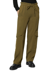 Marc O'Polo - WOVEN PANTS - straight leg trousers - forest floor - 1