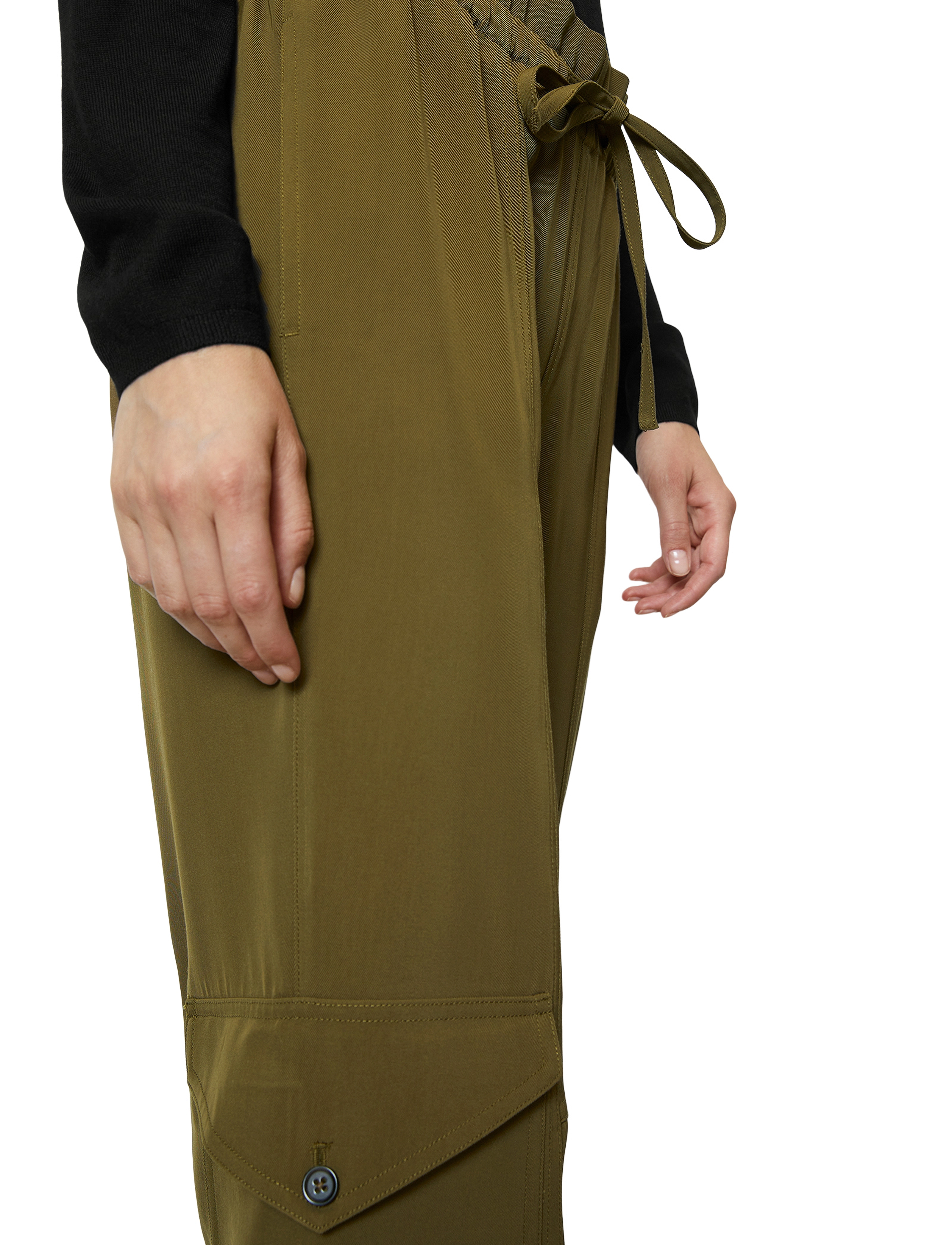 Marc O'Polo - WOVEN PANTS - forest floor - 3