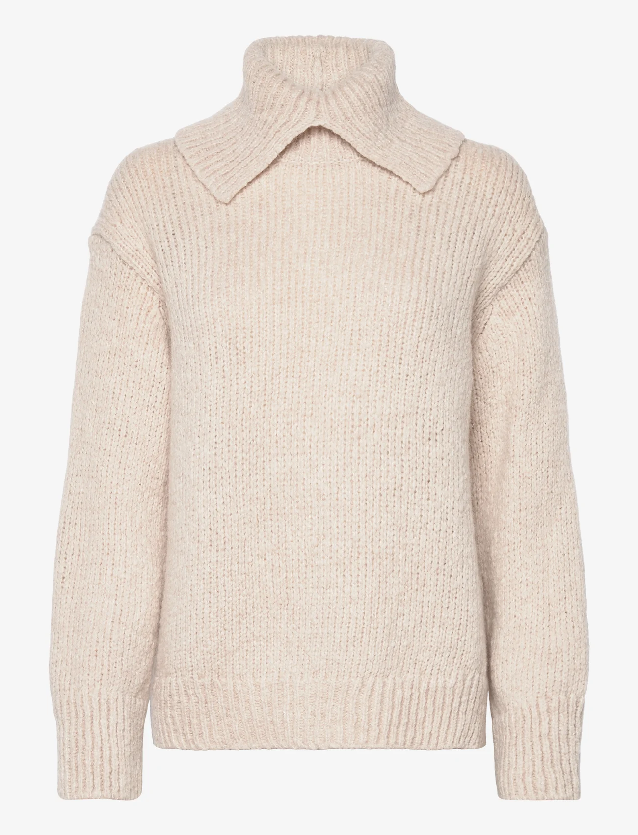Marc O'Polo - PULLOVER LONG SLEEVE - džemperi ar augstu apkakli - creamy white - 0