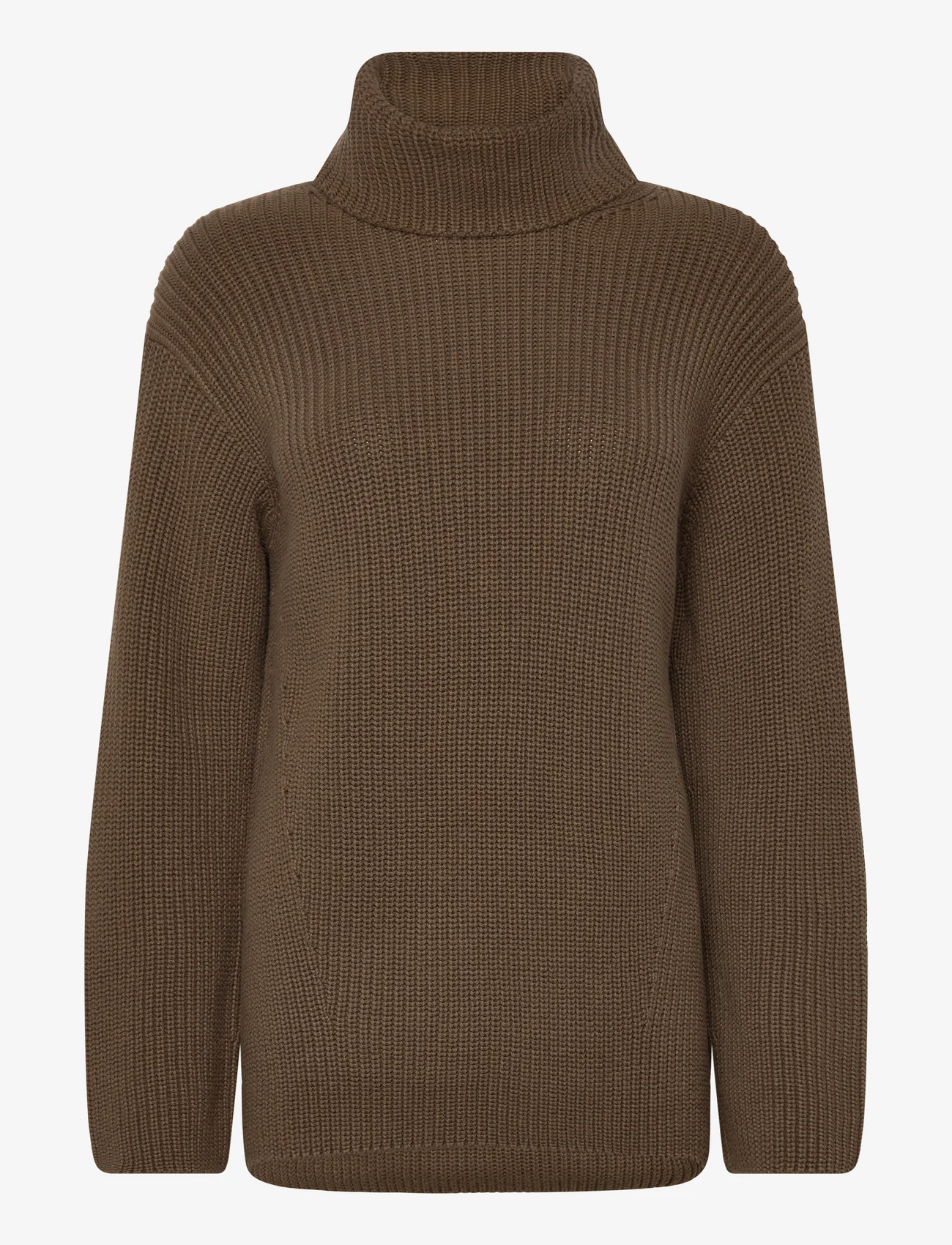 Marc O'Polo - PULLOVER LONG SLEEVE - turtleneck - forest floor - 0