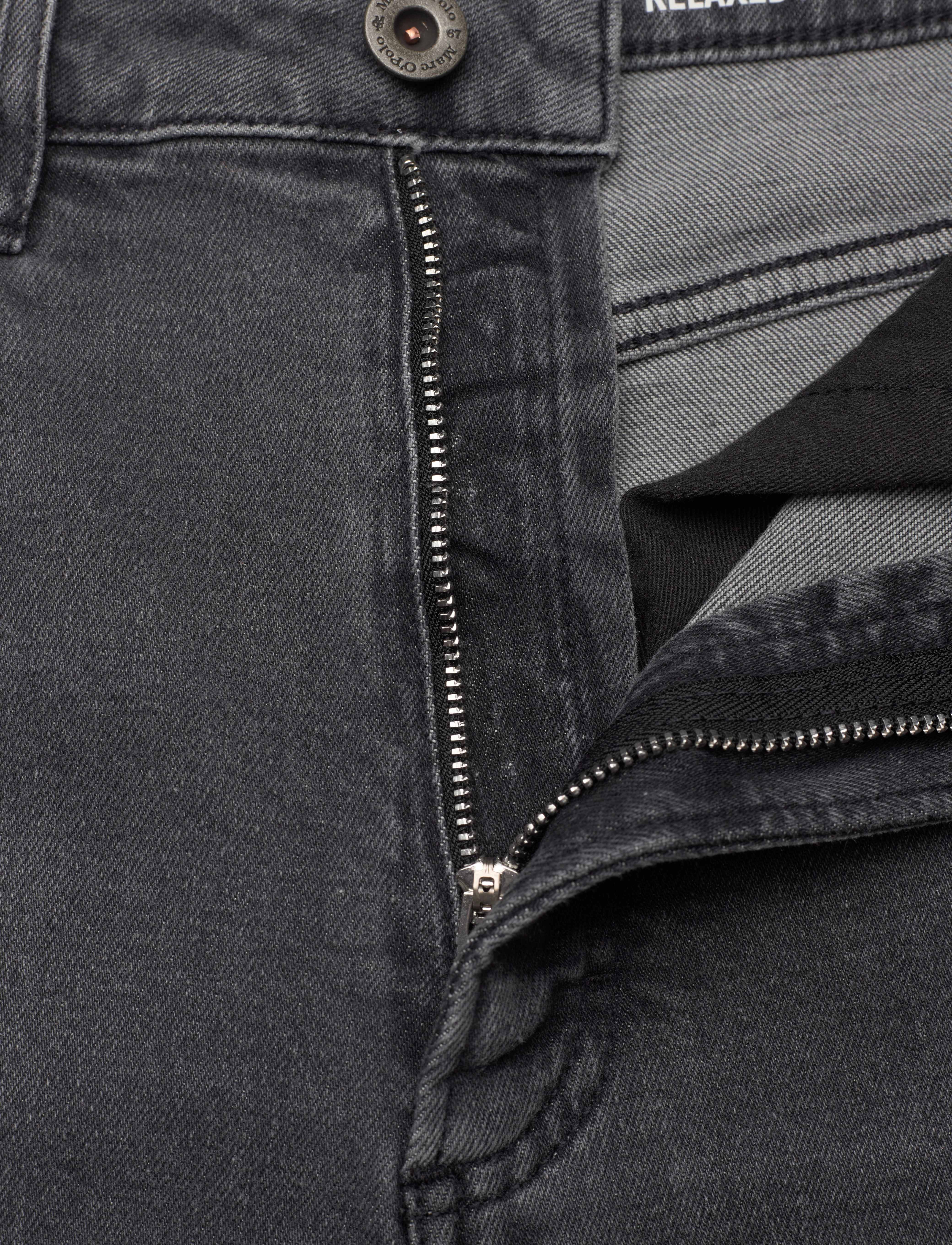 Marc O'Polo - DENIM TROUSERS - straight jeans - dark grey vintage wash - 3