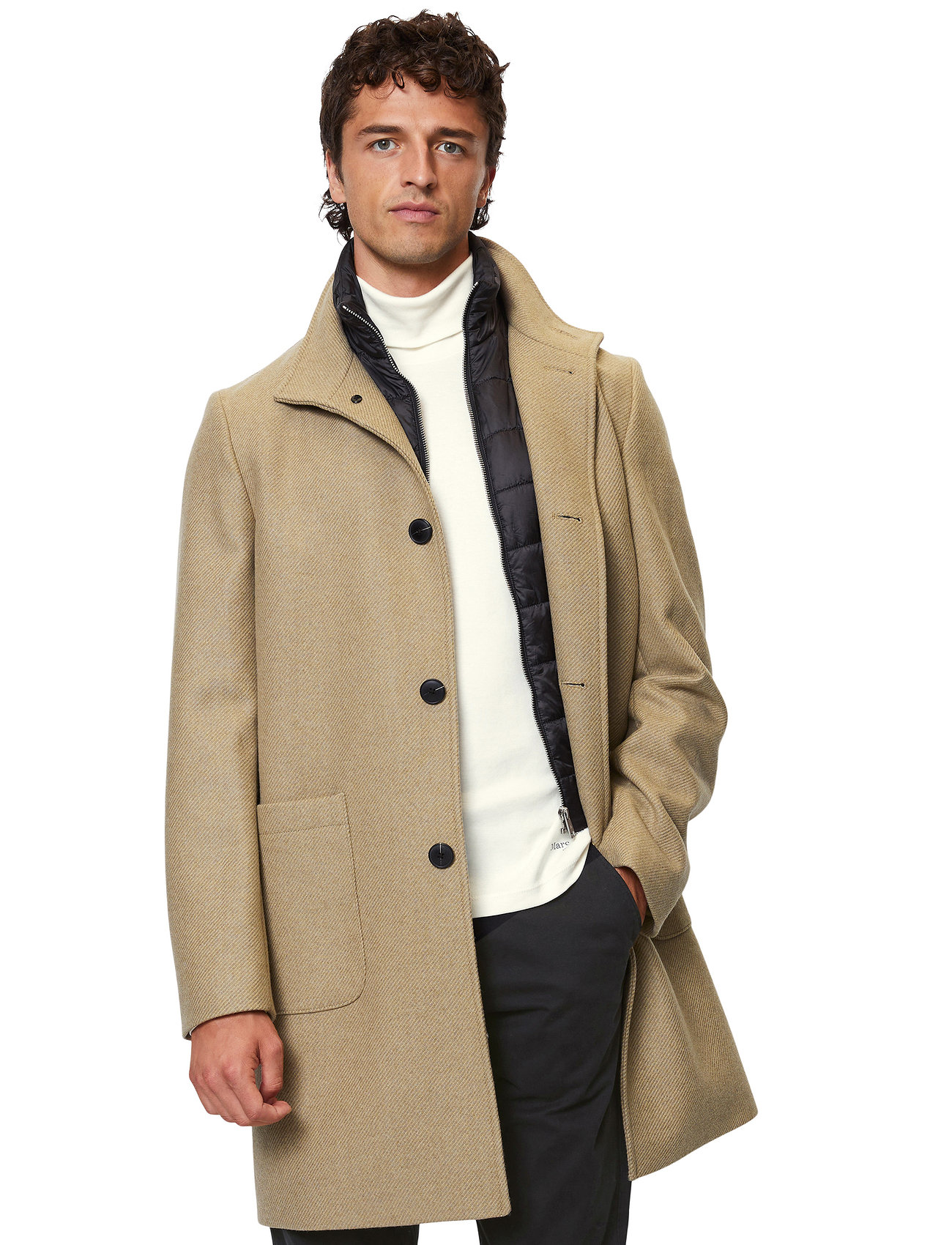 Marc O'Polo - WOVEN COATS - winter jackets - stone hearth - 1