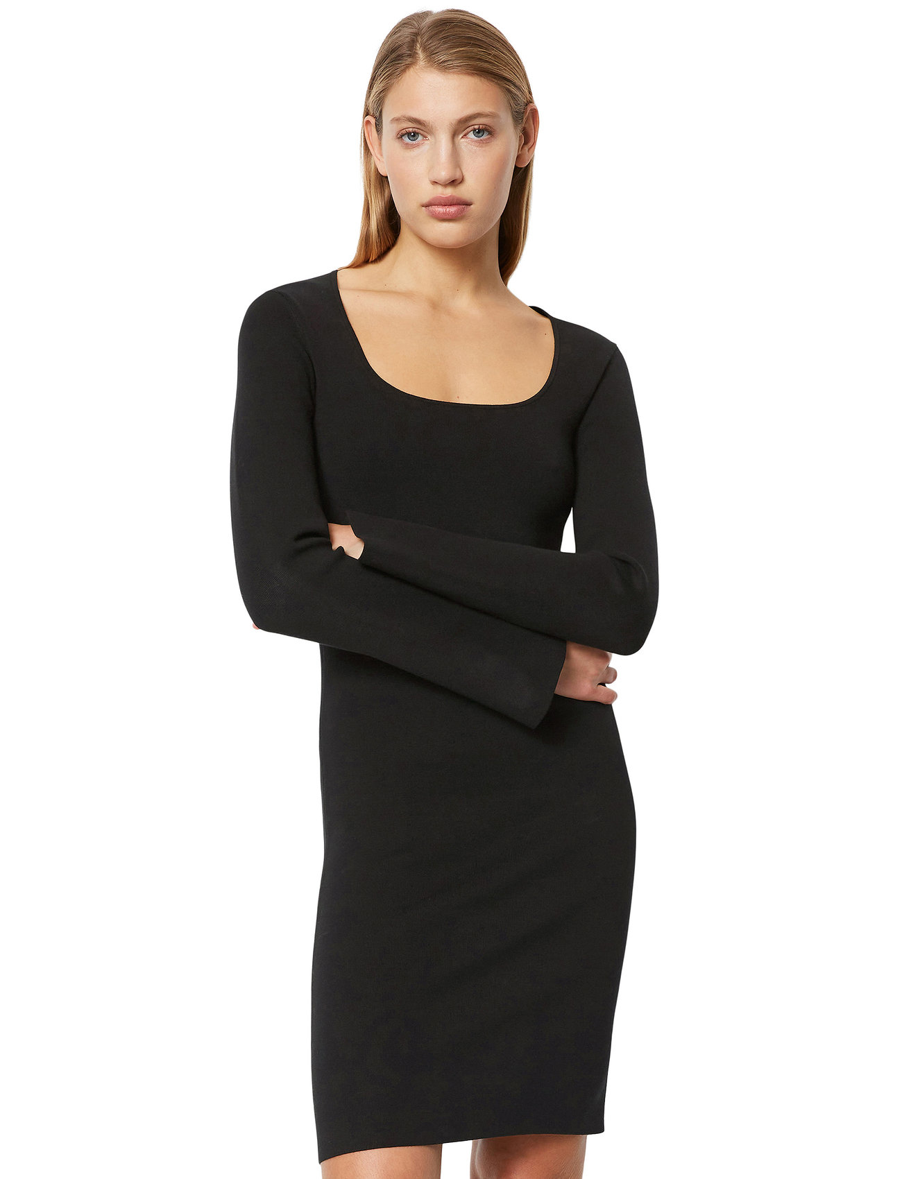 Marc O'Polo - HEAVY KNIT DRESSES - knitted dresses - black - 0