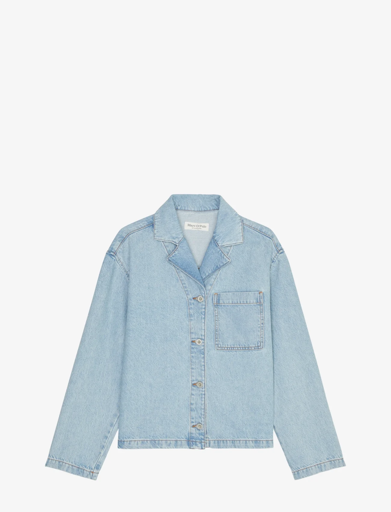 Marc O'Polo - DENIM SHIRT - džinsiniai marškiniai - super light blue tencel wash - 0