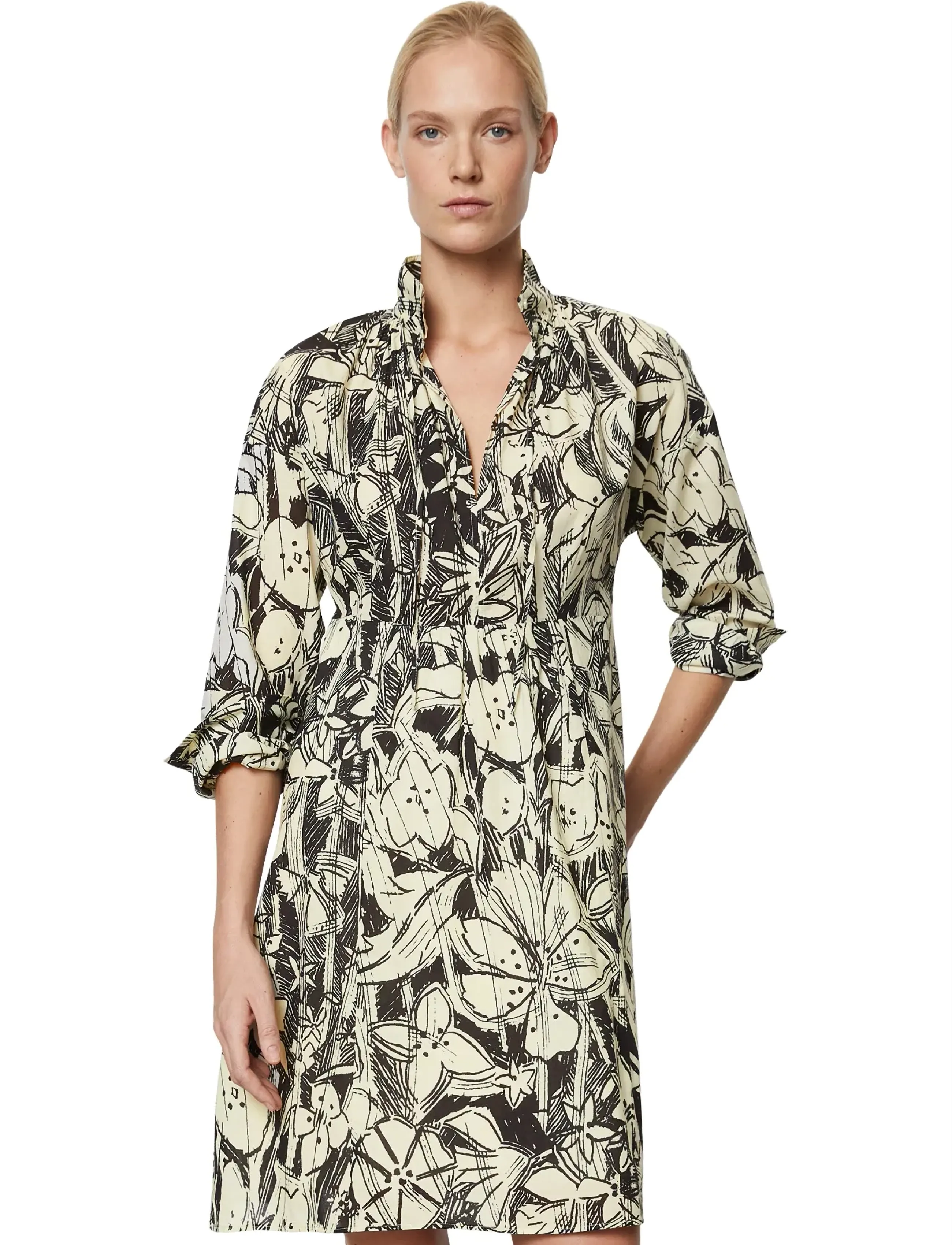 Marc O'Polo Woven Dresses, Kvinder, Skjortekjole, Sort, Str: 34