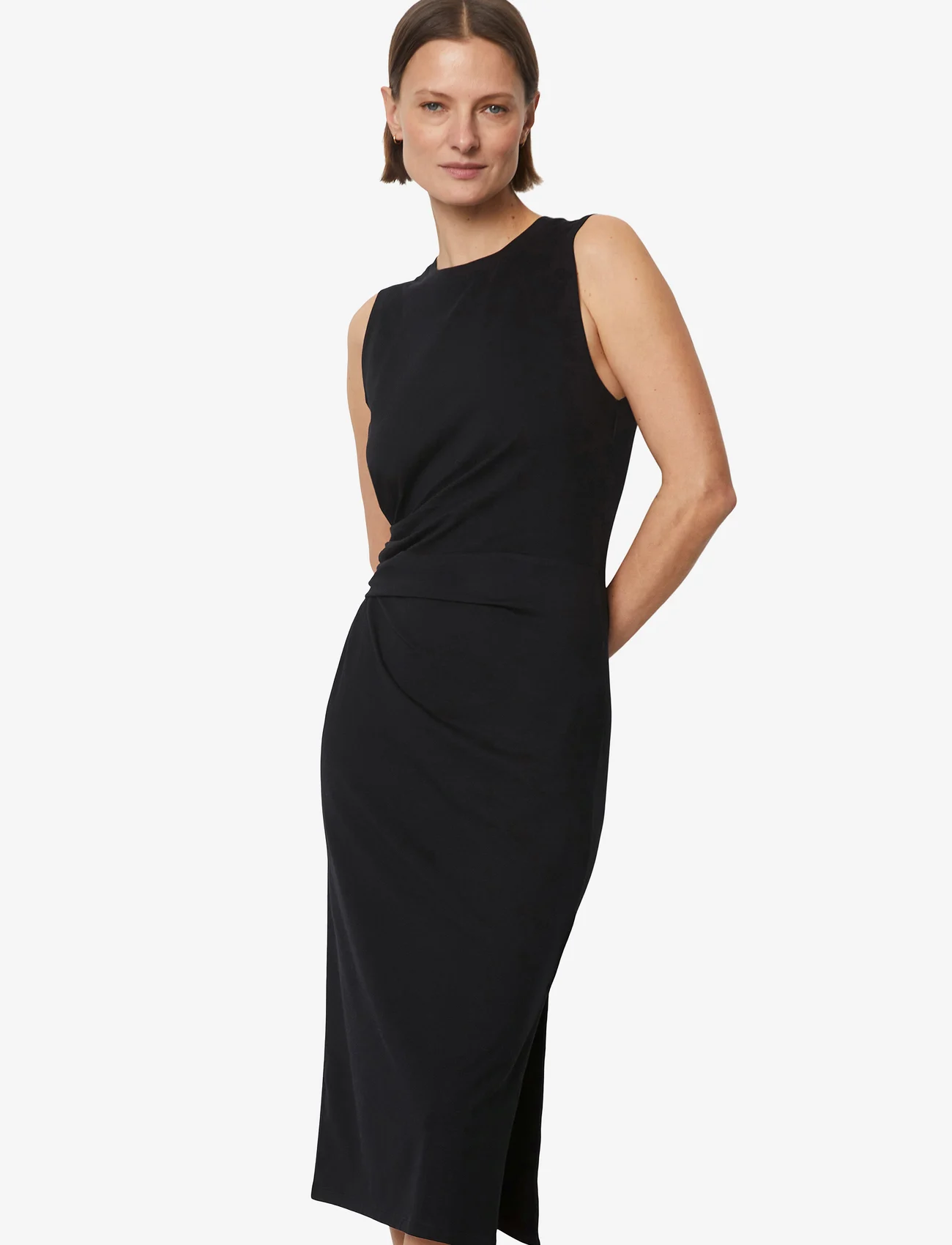 Marc O'Polo - JERSEY DRESSES - vidutinio ilgio suknelės - black - 1